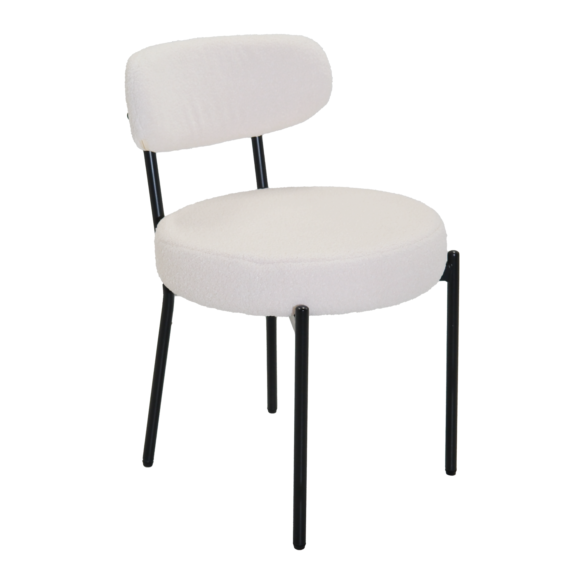 Avera Off White Chair w/ Black Legs