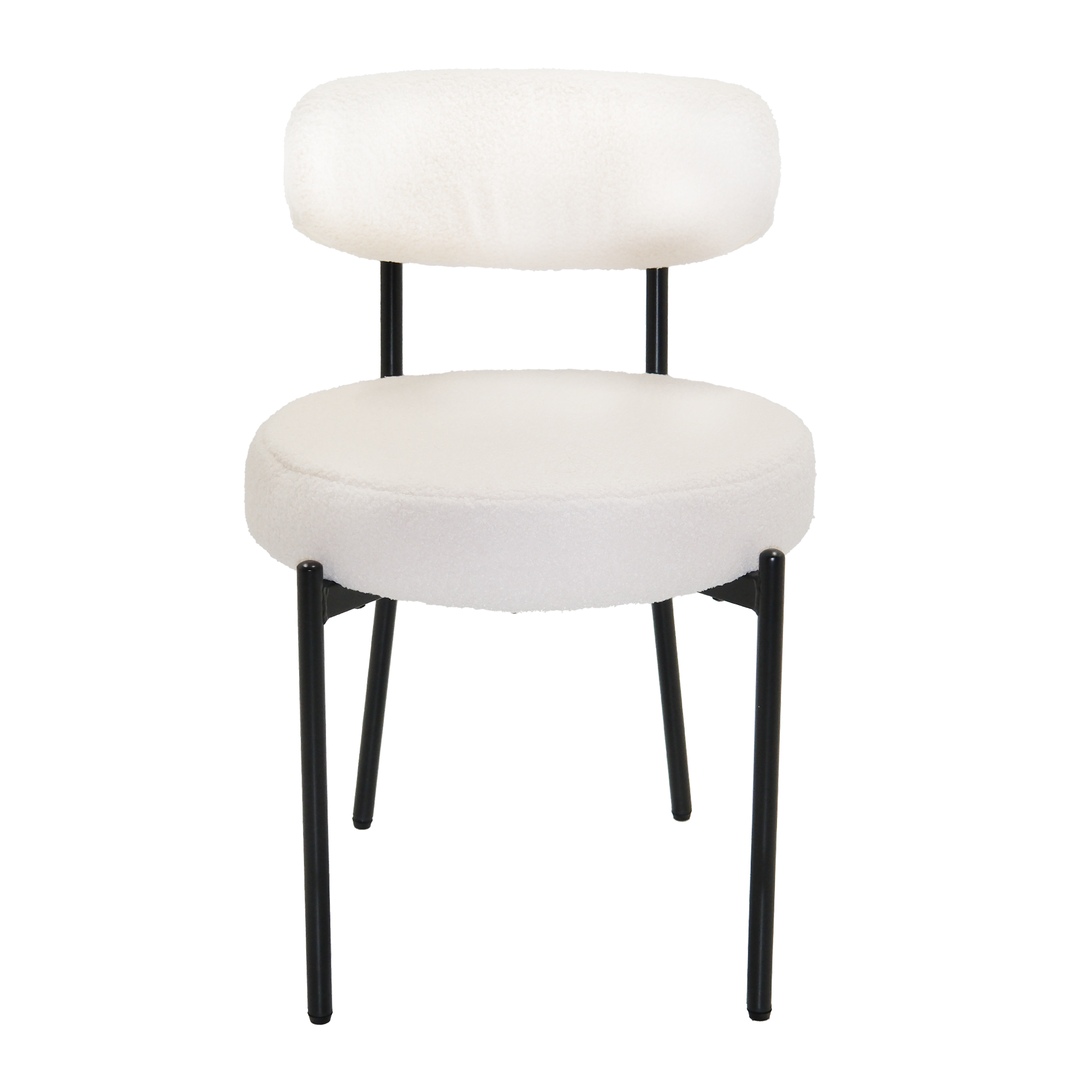 Avera Off White Chair w/ Black Legs