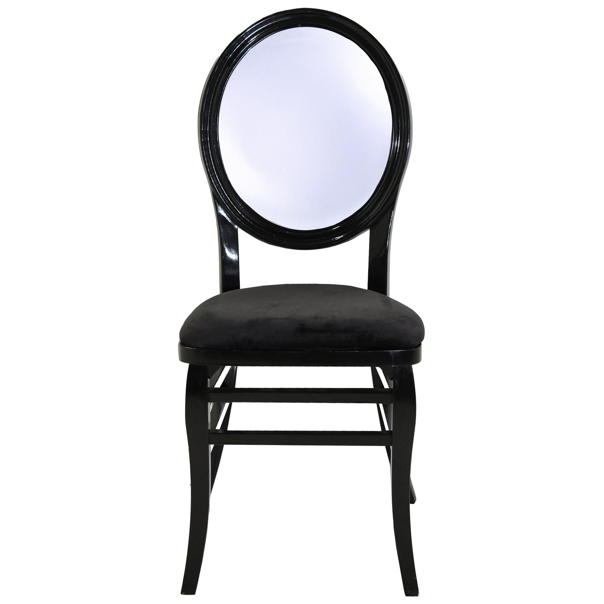 Black Estate Oval Chair