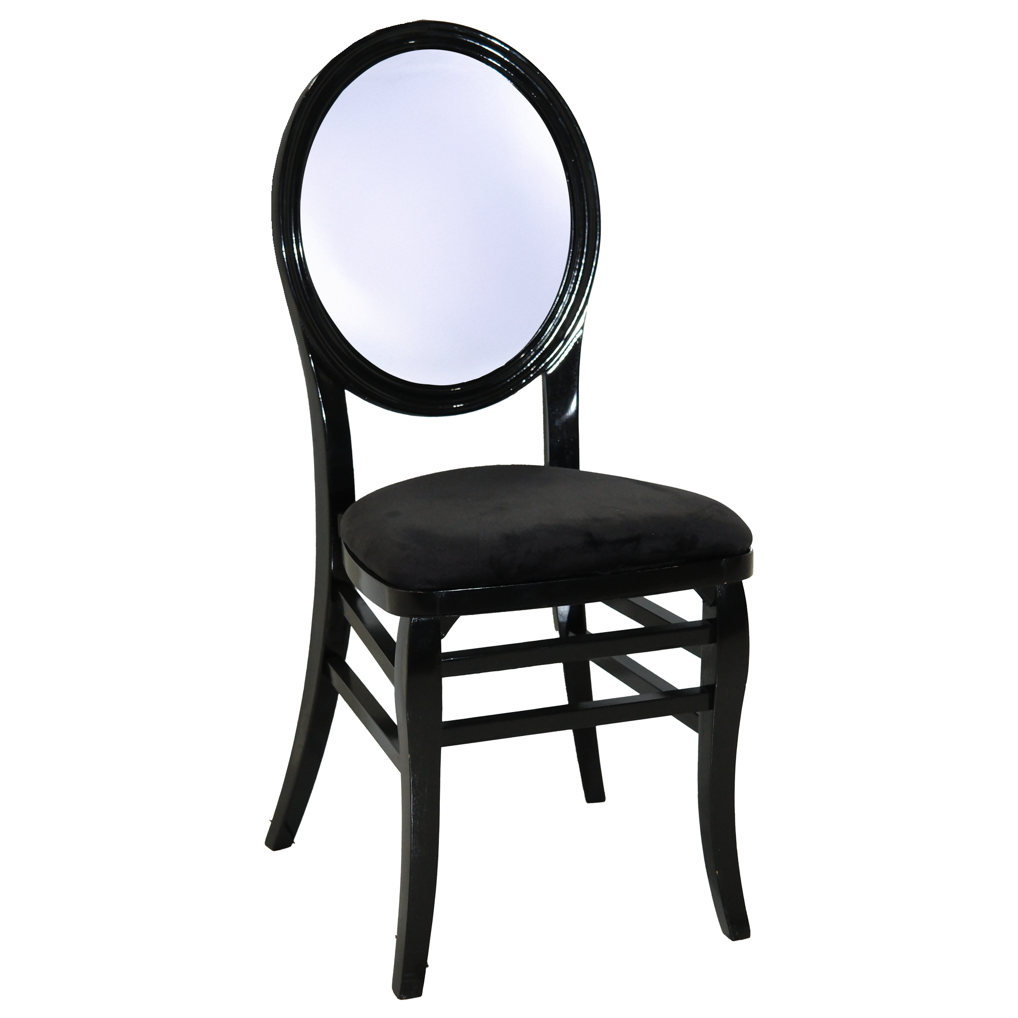 Black Estate Oval Chair