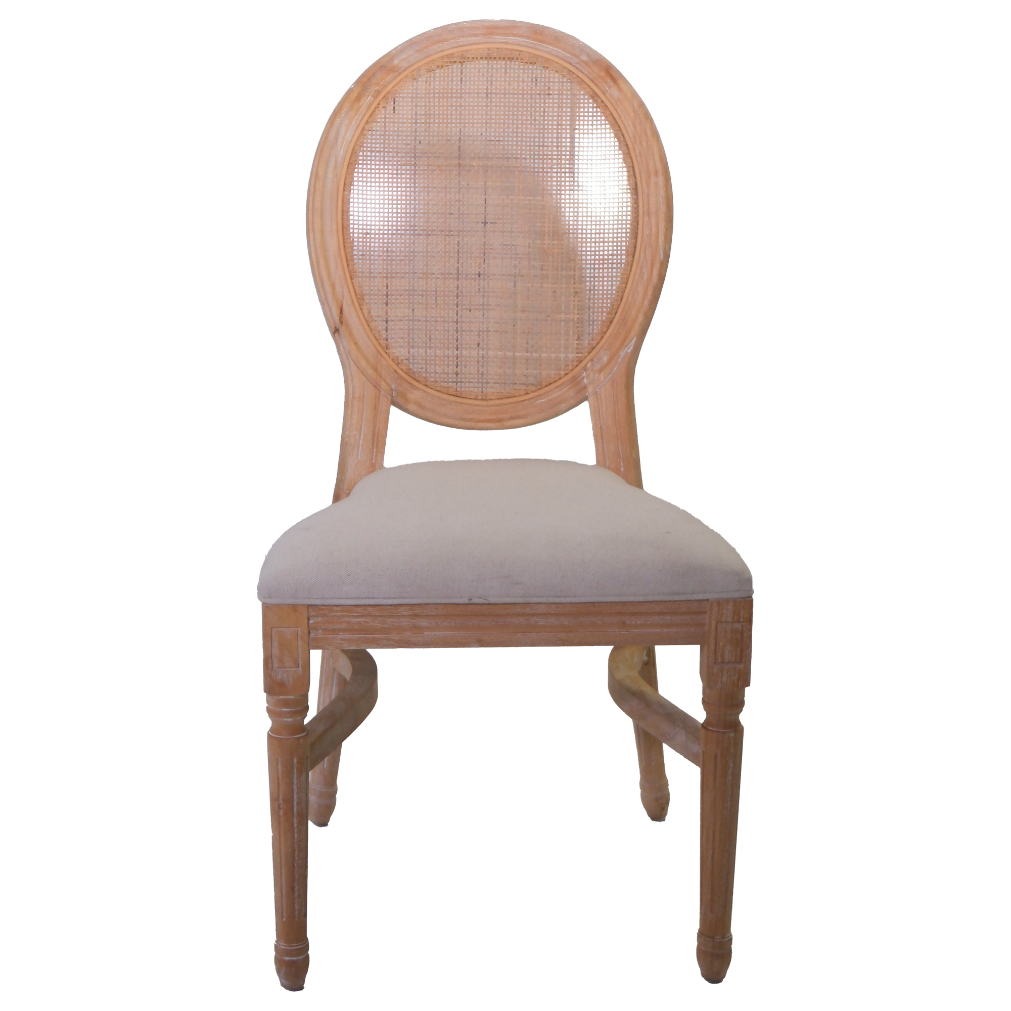 Natural Oak Cane Back Chair