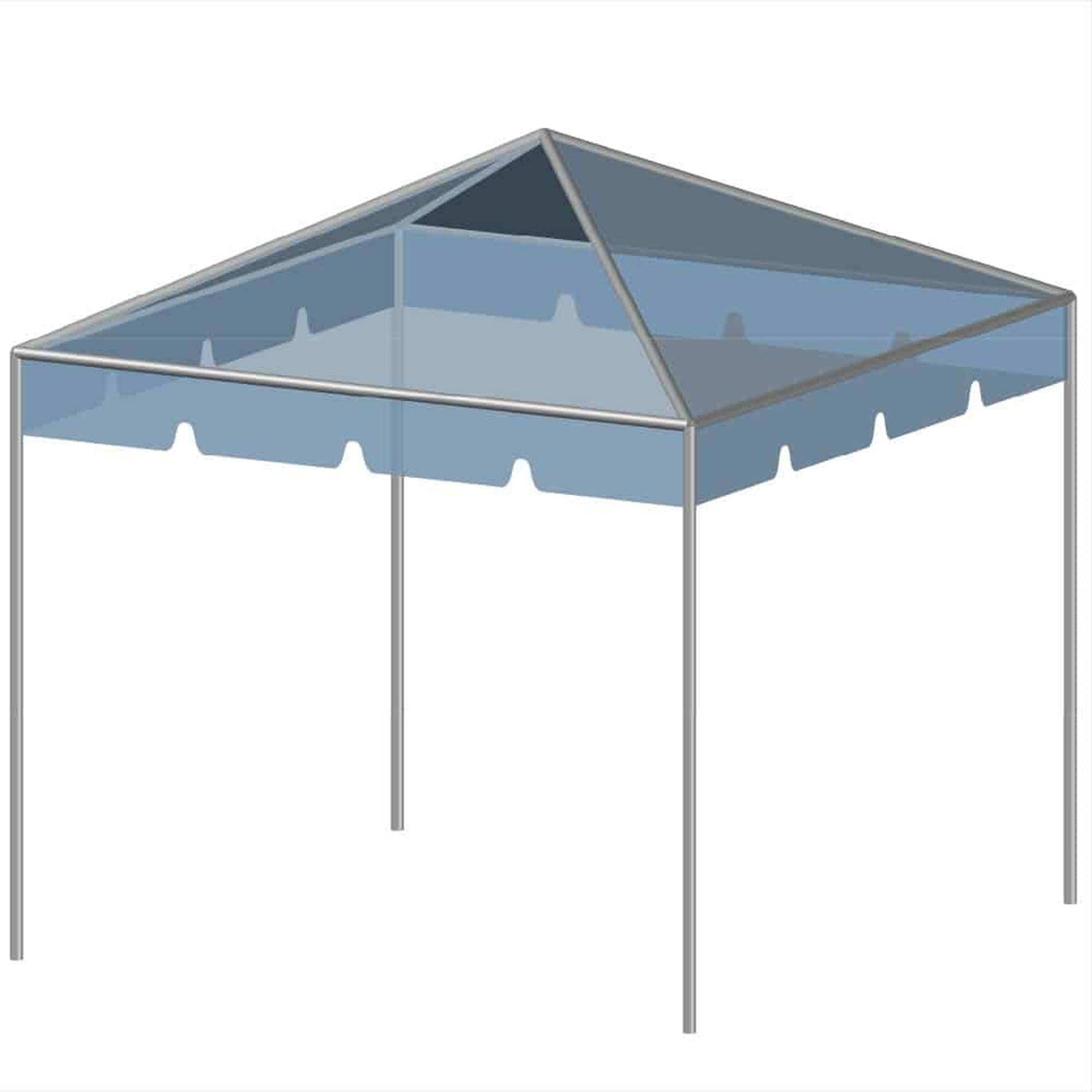 10’x10′ Complete Framed White Top Tent