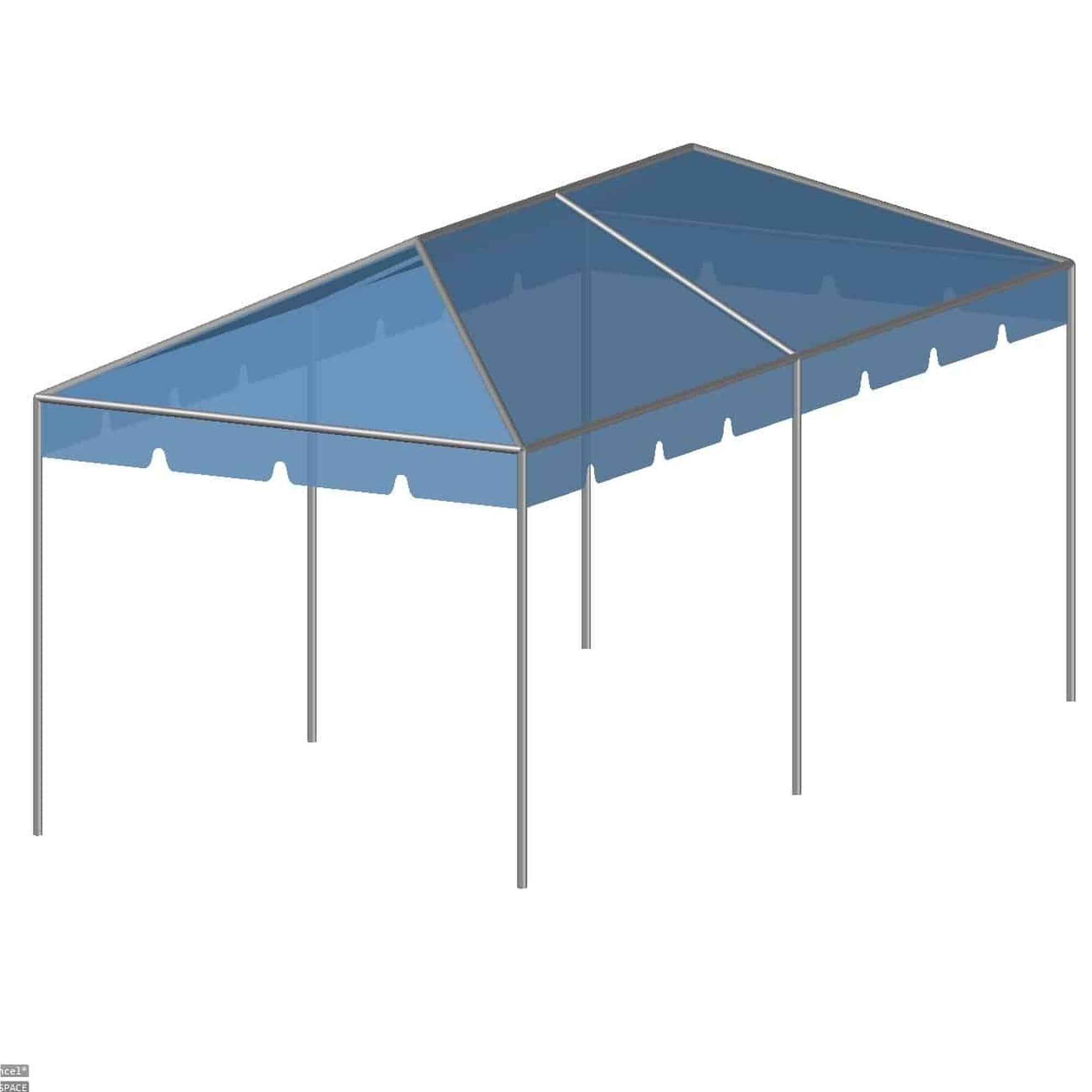10’x20′ Complete Framed Clear Top Tent