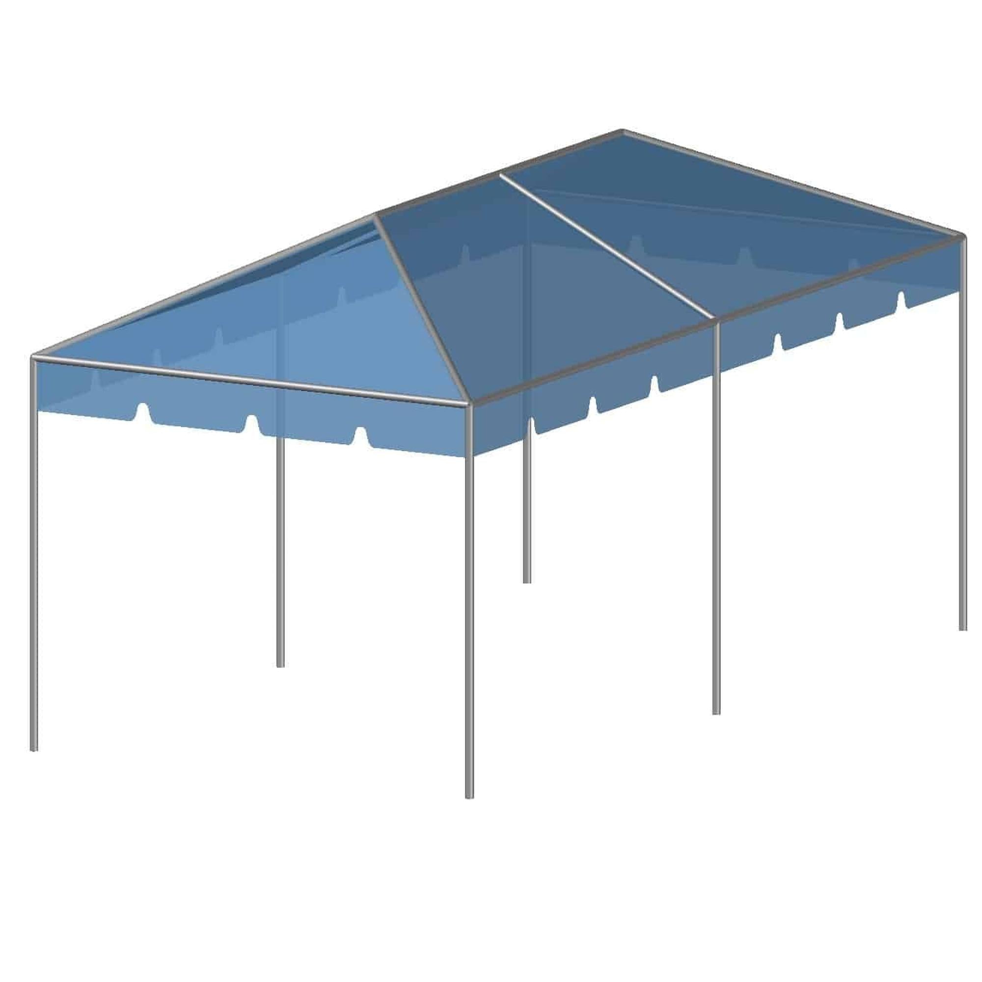 10’x20′ Complete Framed White Top Tent