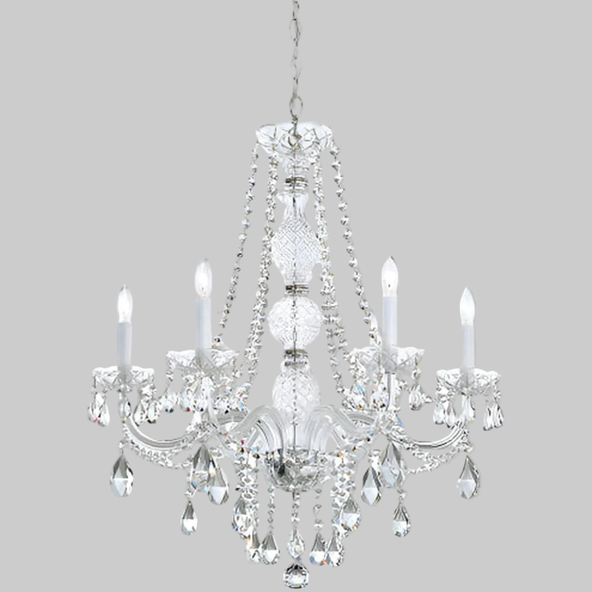 27″ High Crystal Chandelier