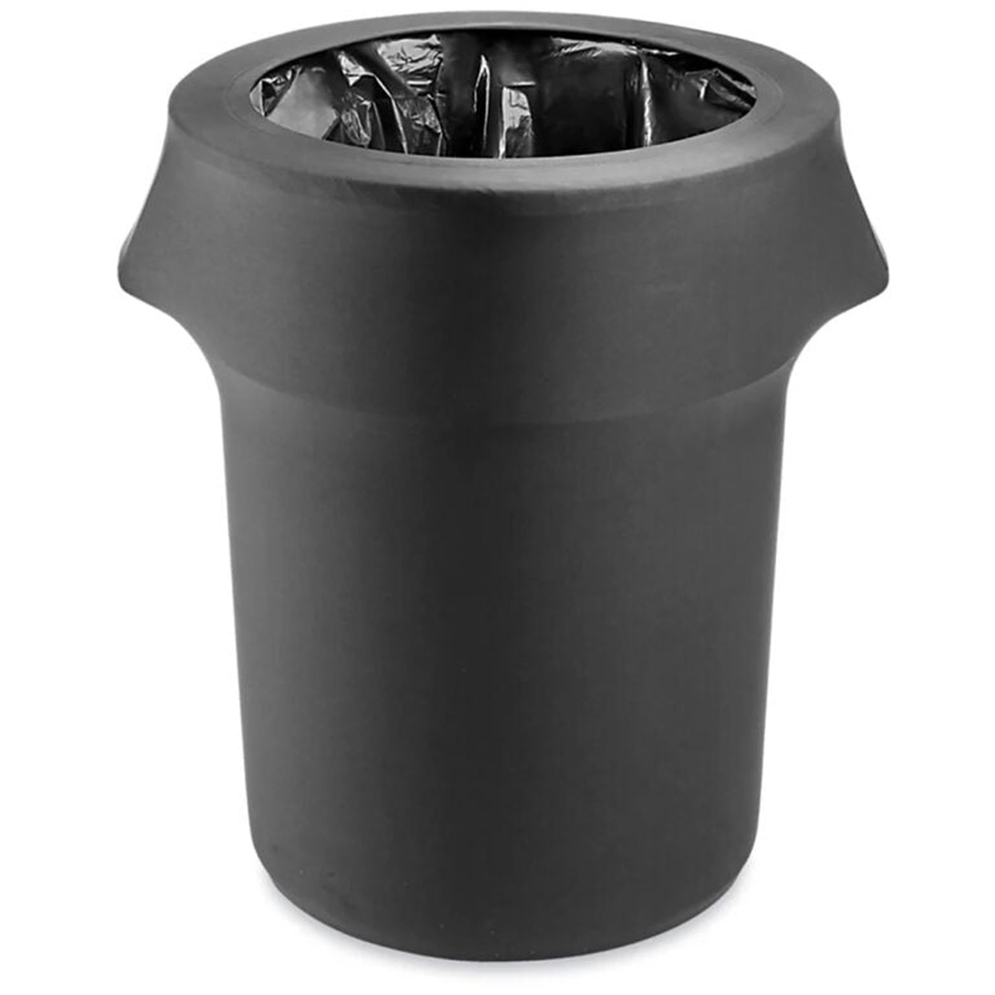 32 Gallon Trash Can w/ Black Cover