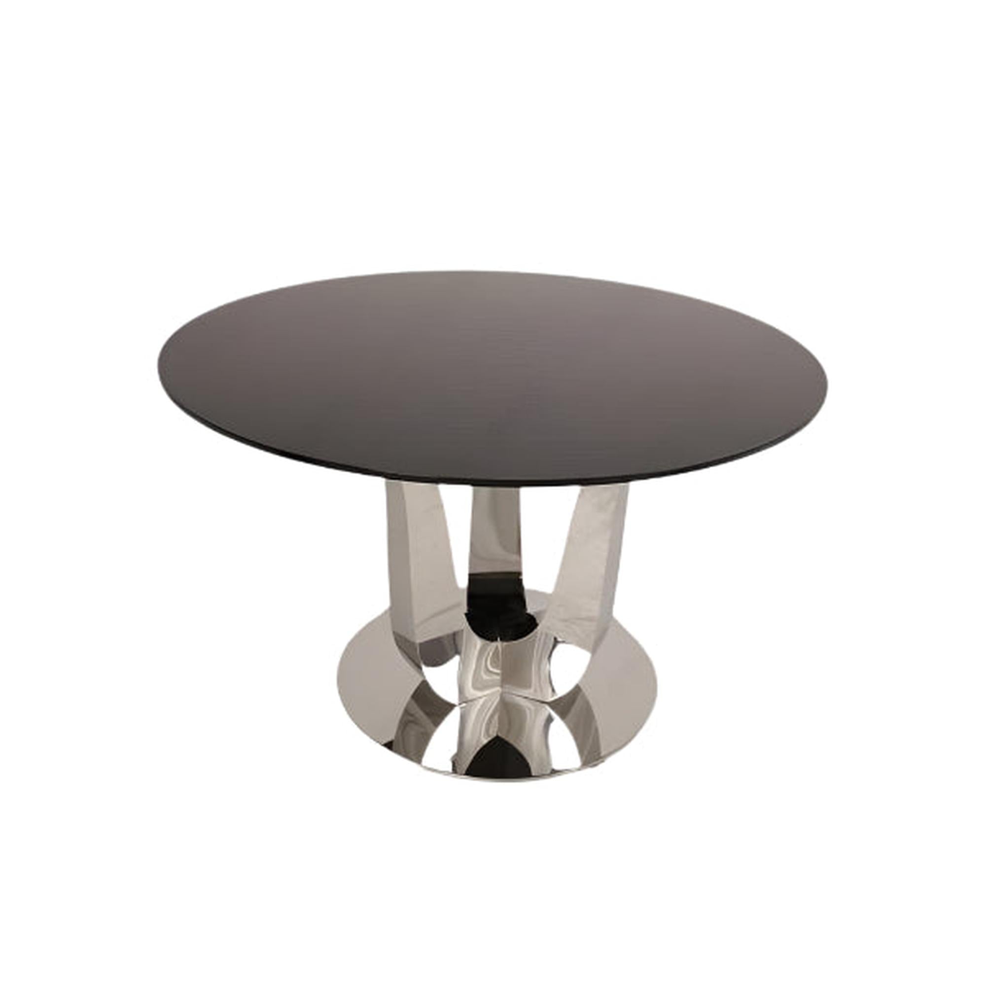 48″ Black Top w/ Silver Trifid Base