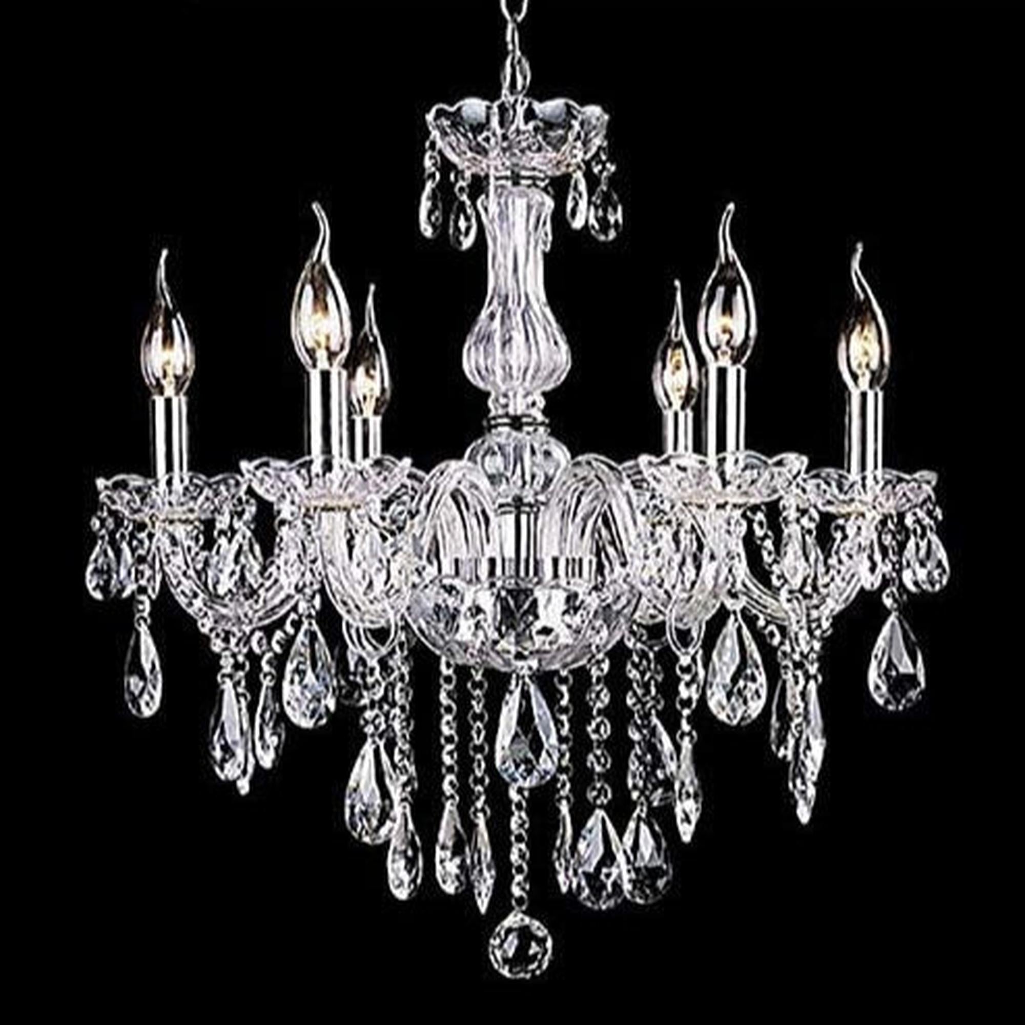 21″ High Crystal Chandelier