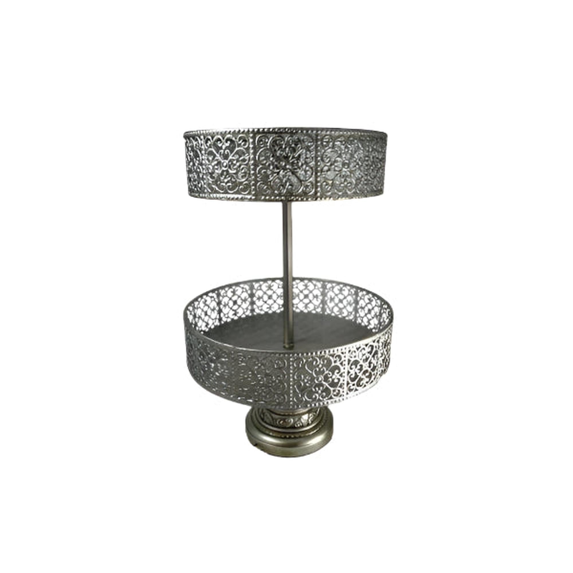 2 Tier Cookie/Cup-Cake Stainless Stand