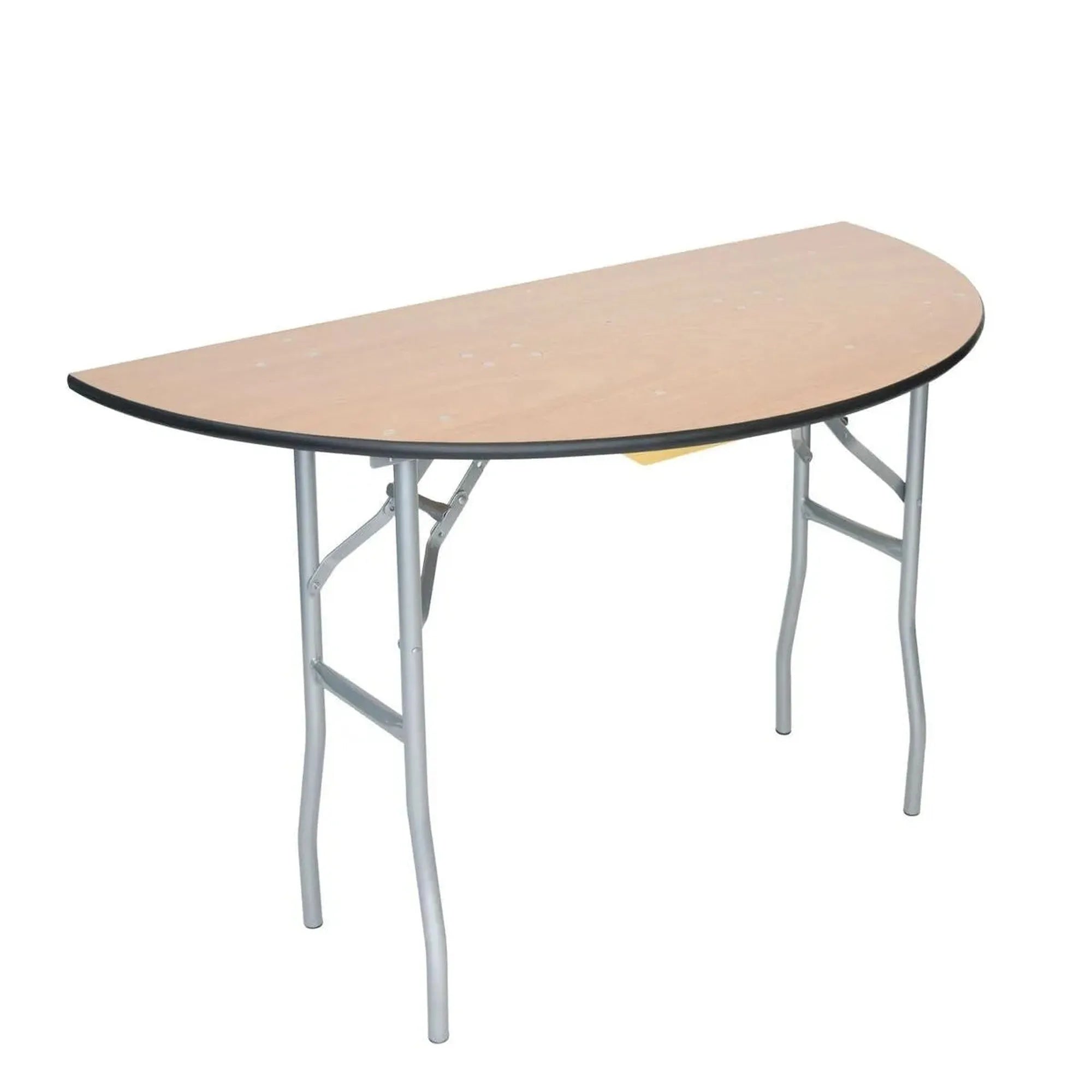60″ Half Moon Wooden Table