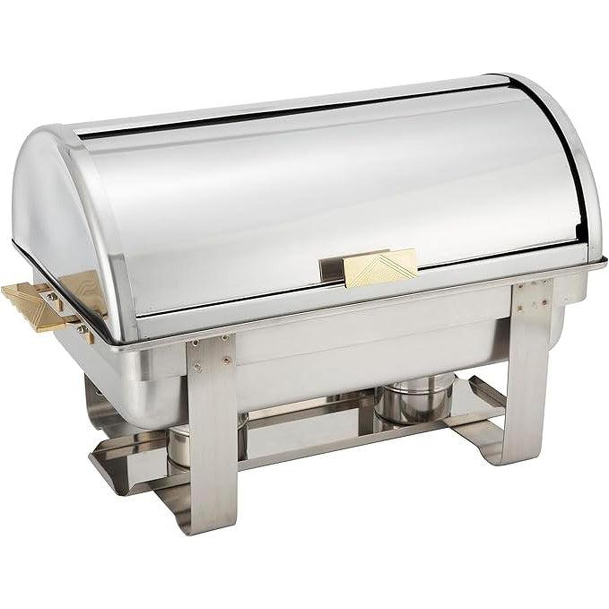8Qt. Stainless Roll Top Chafing Dish
