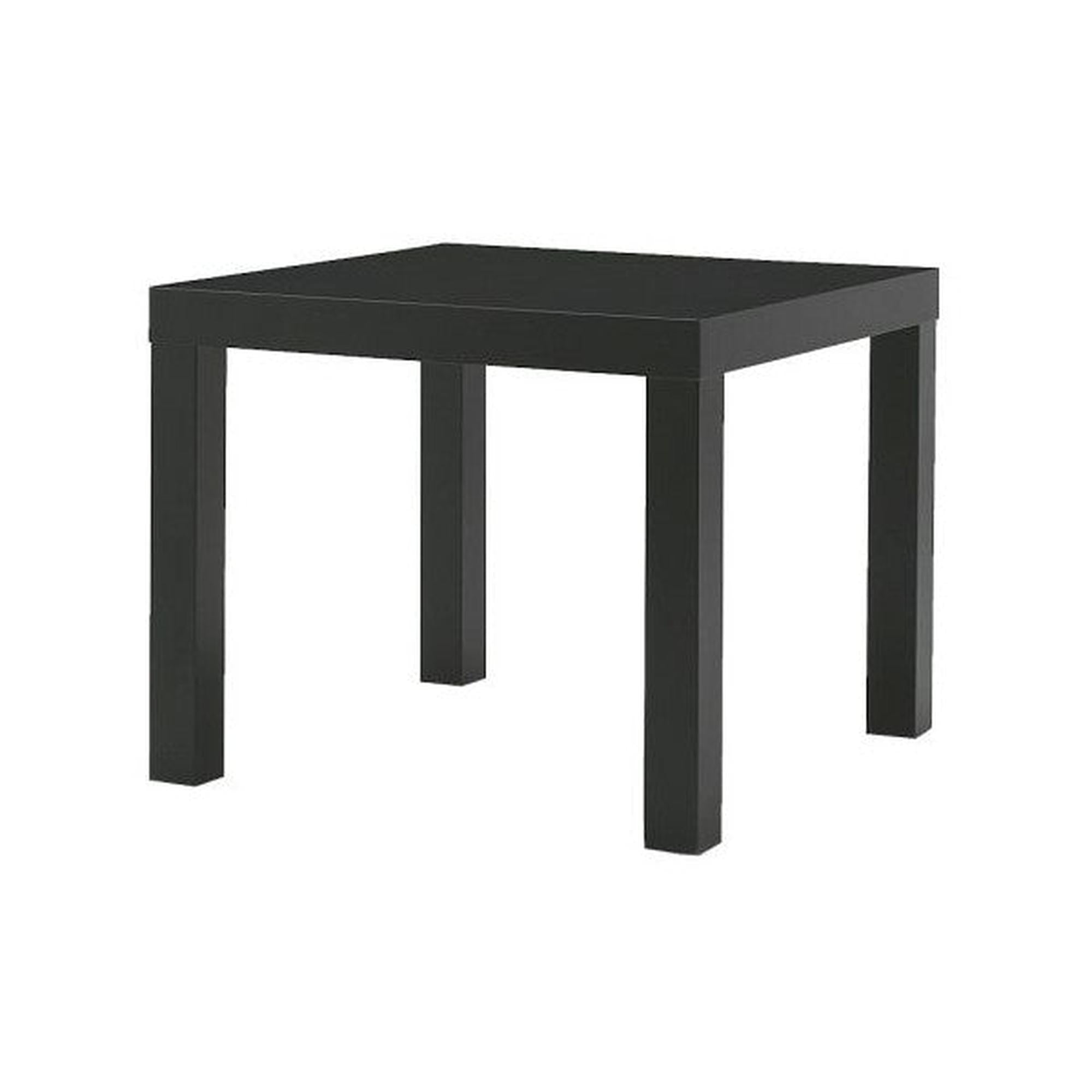 24″ Square Black Side Table