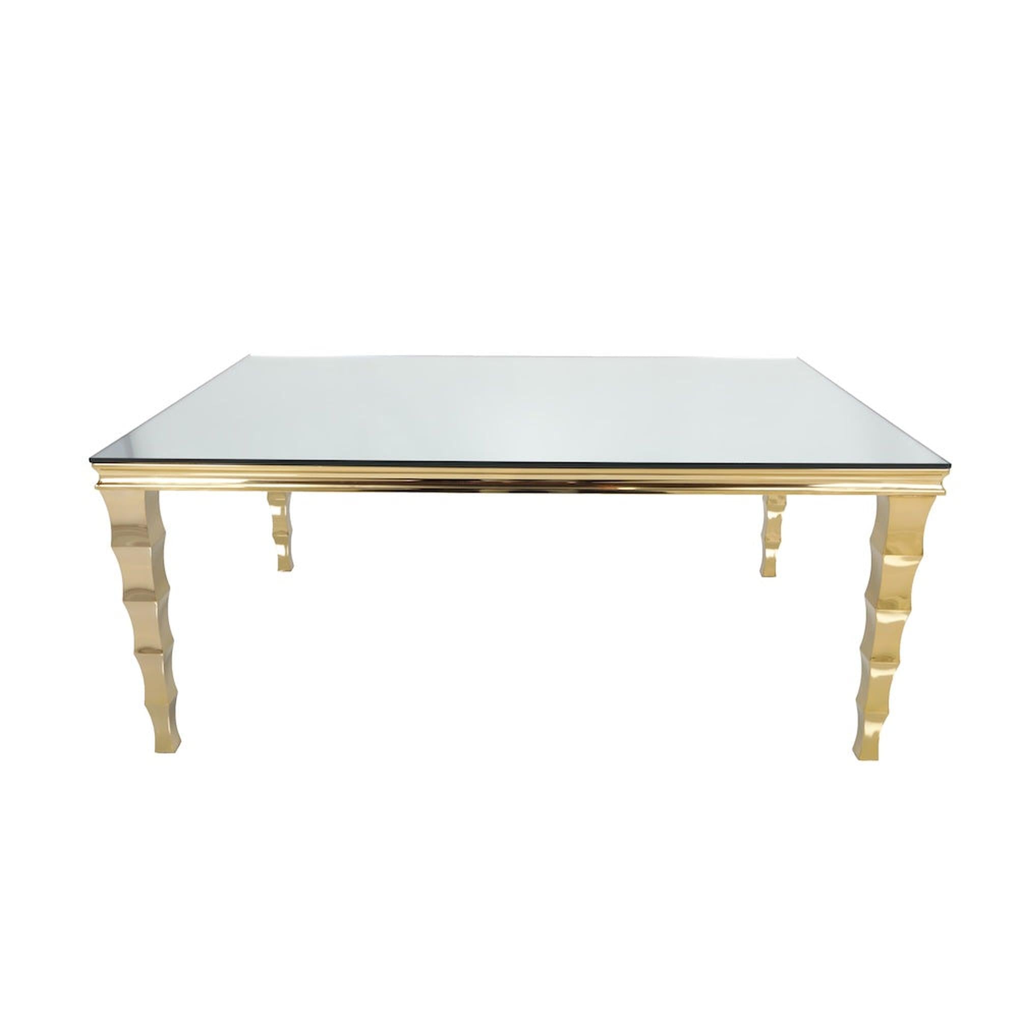 6′ Gold Hydra Table w/ Mirror Top