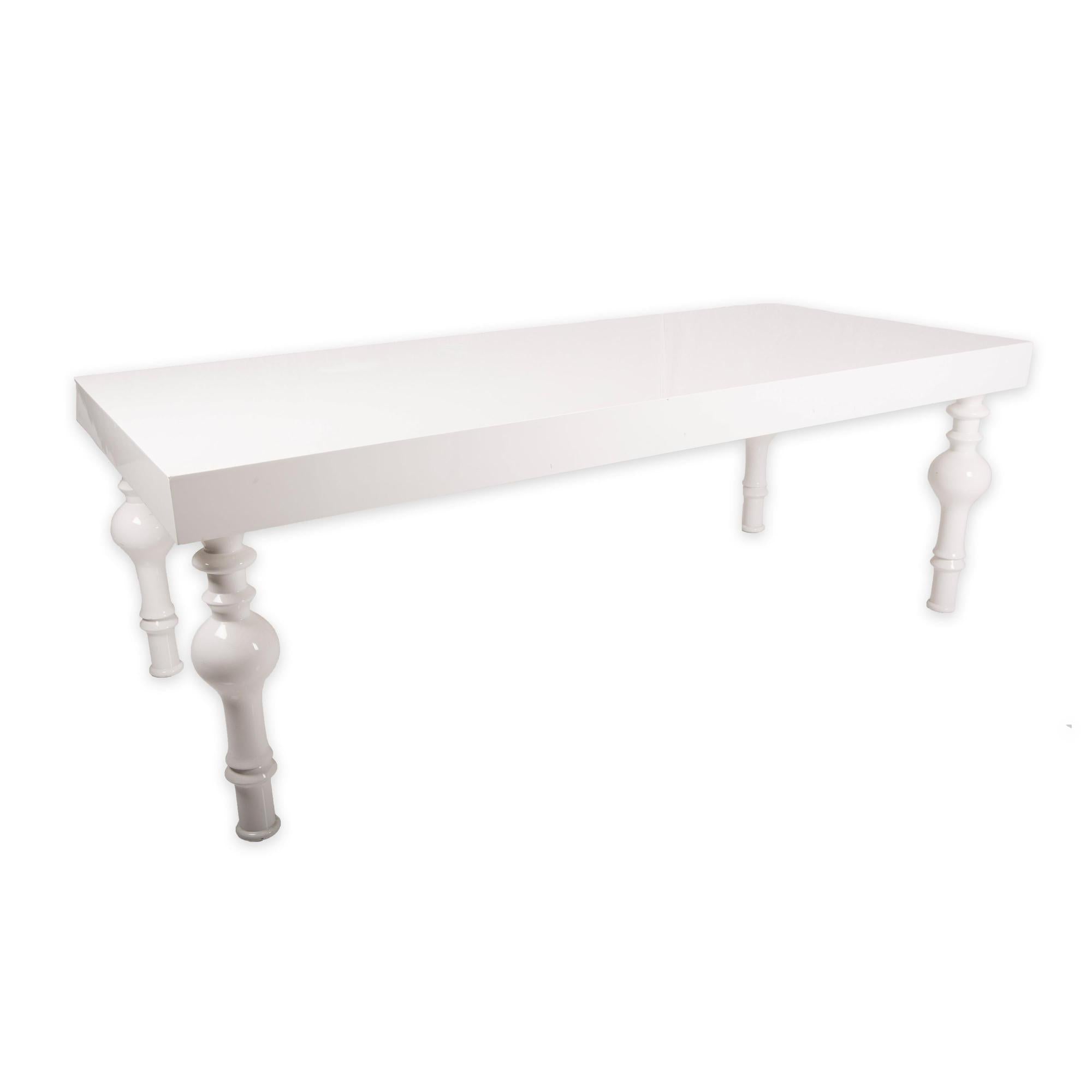 Rent White Lacquer Table Rental