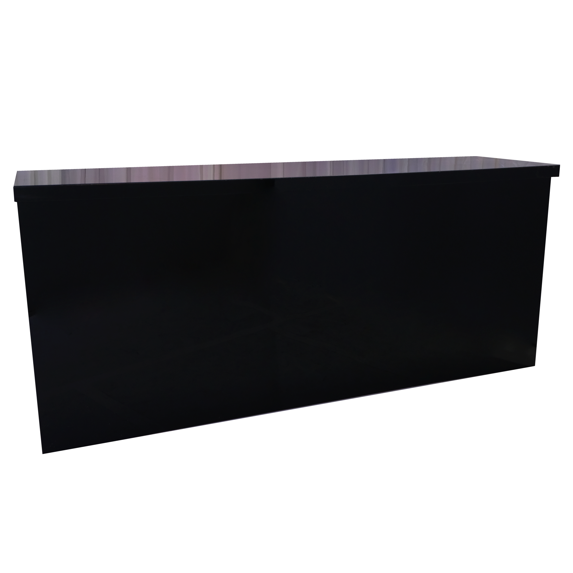 6′ Black Plexiglass Bar