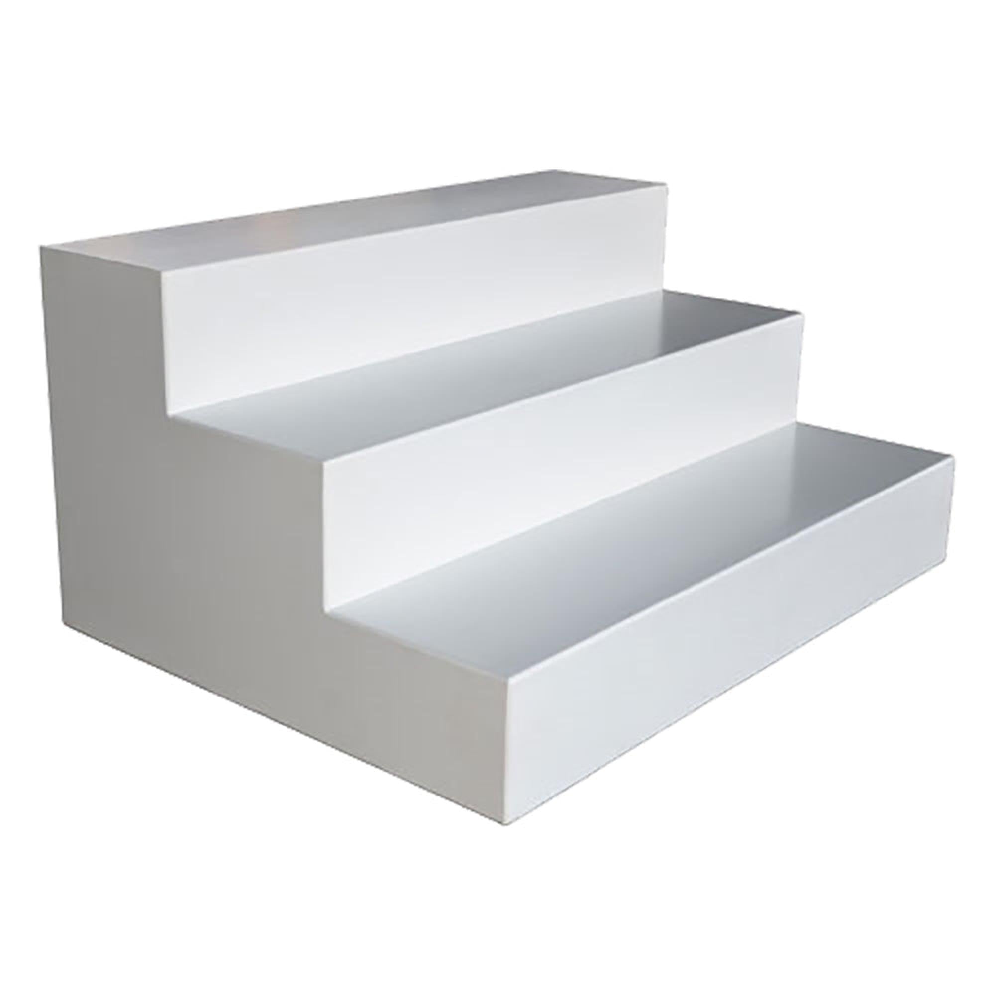 4′ High Gloss White Wood Covered Stair