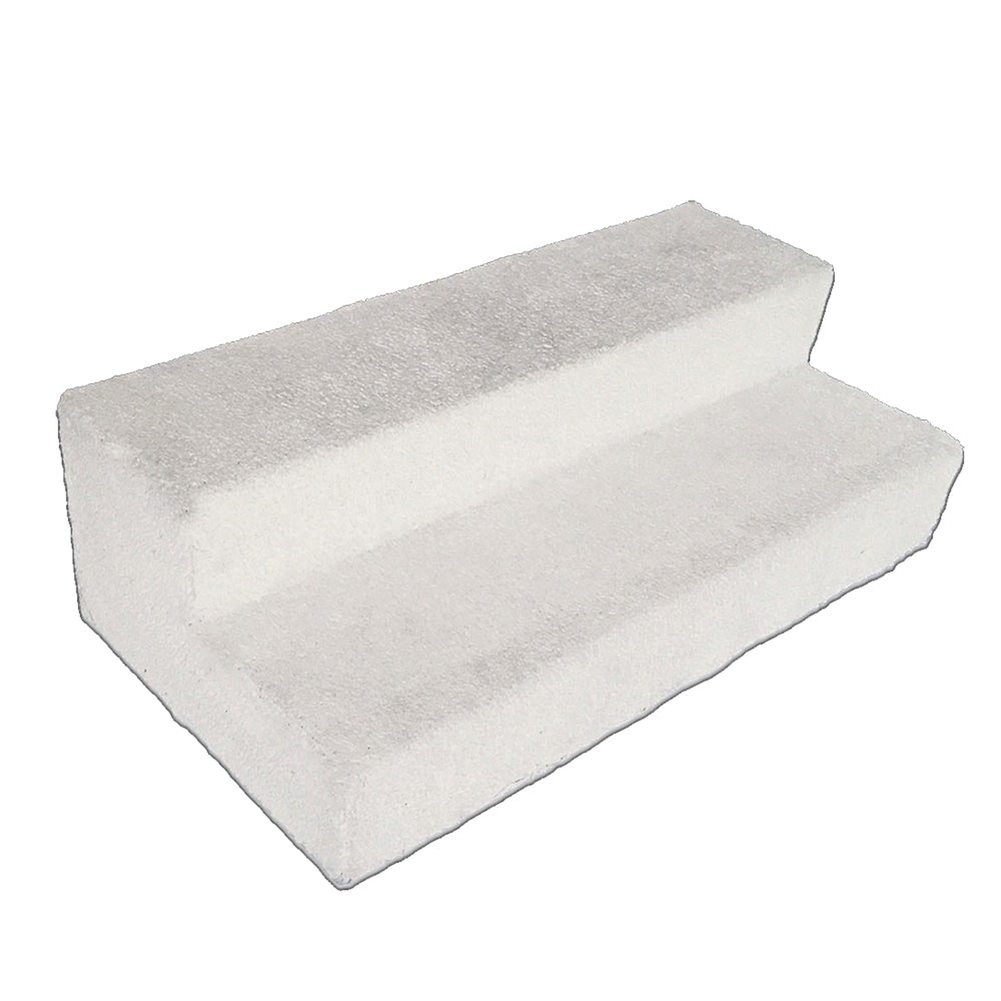 8′ White Carpet Covered Stair