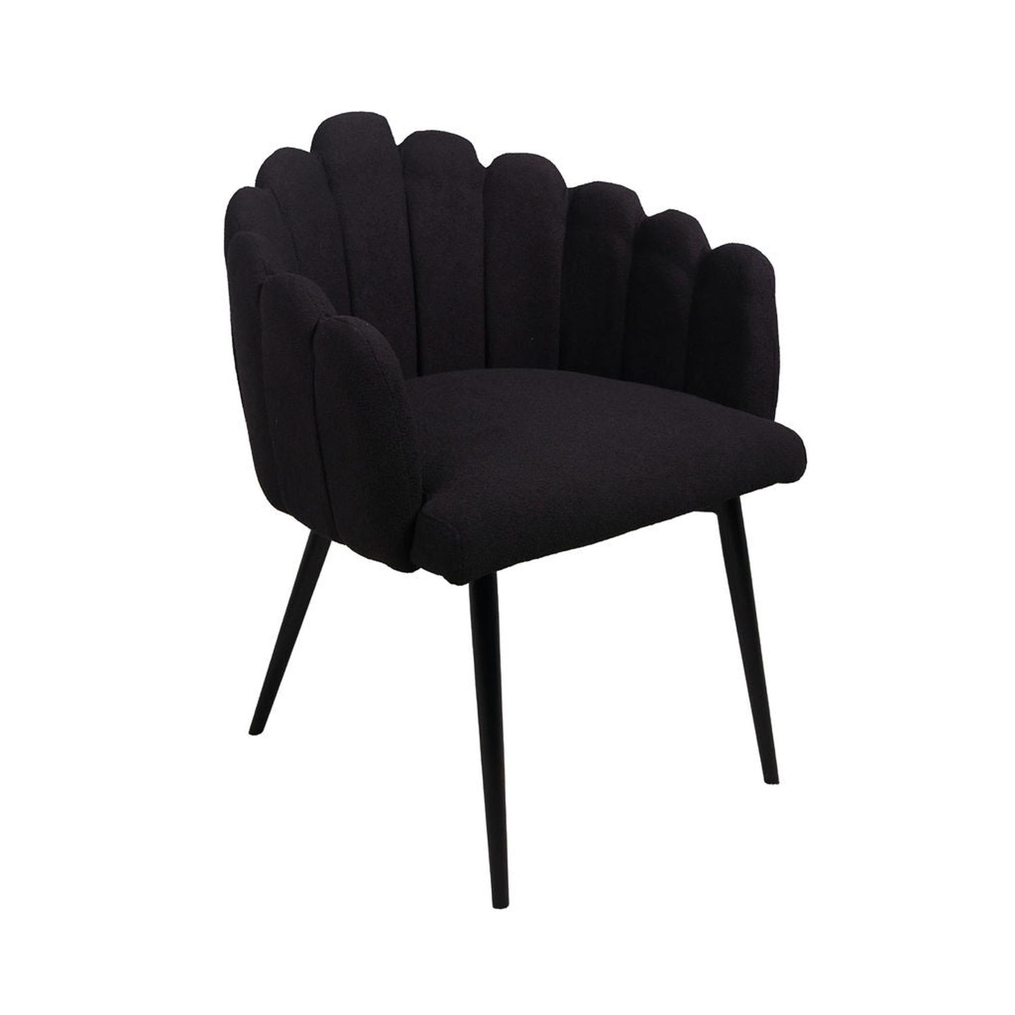 Black Bouclé Chair