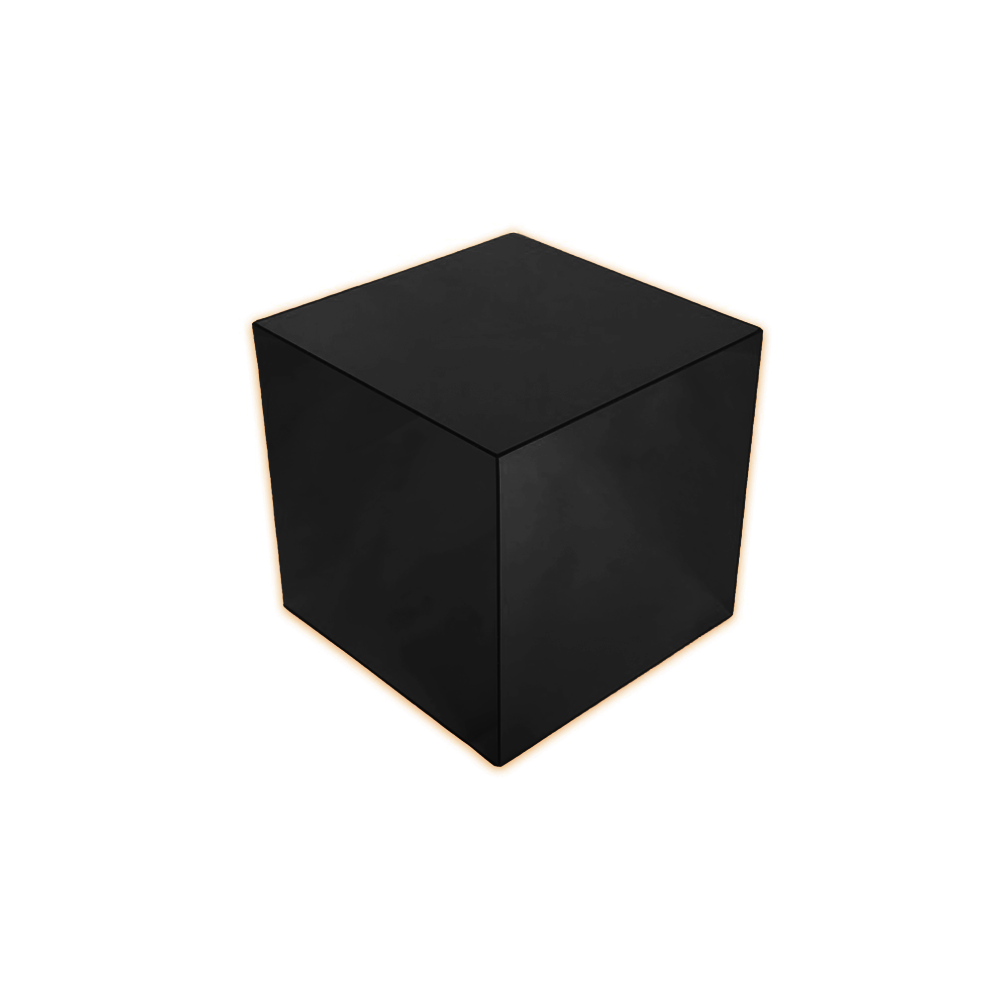 Black Plexiglass Side Table