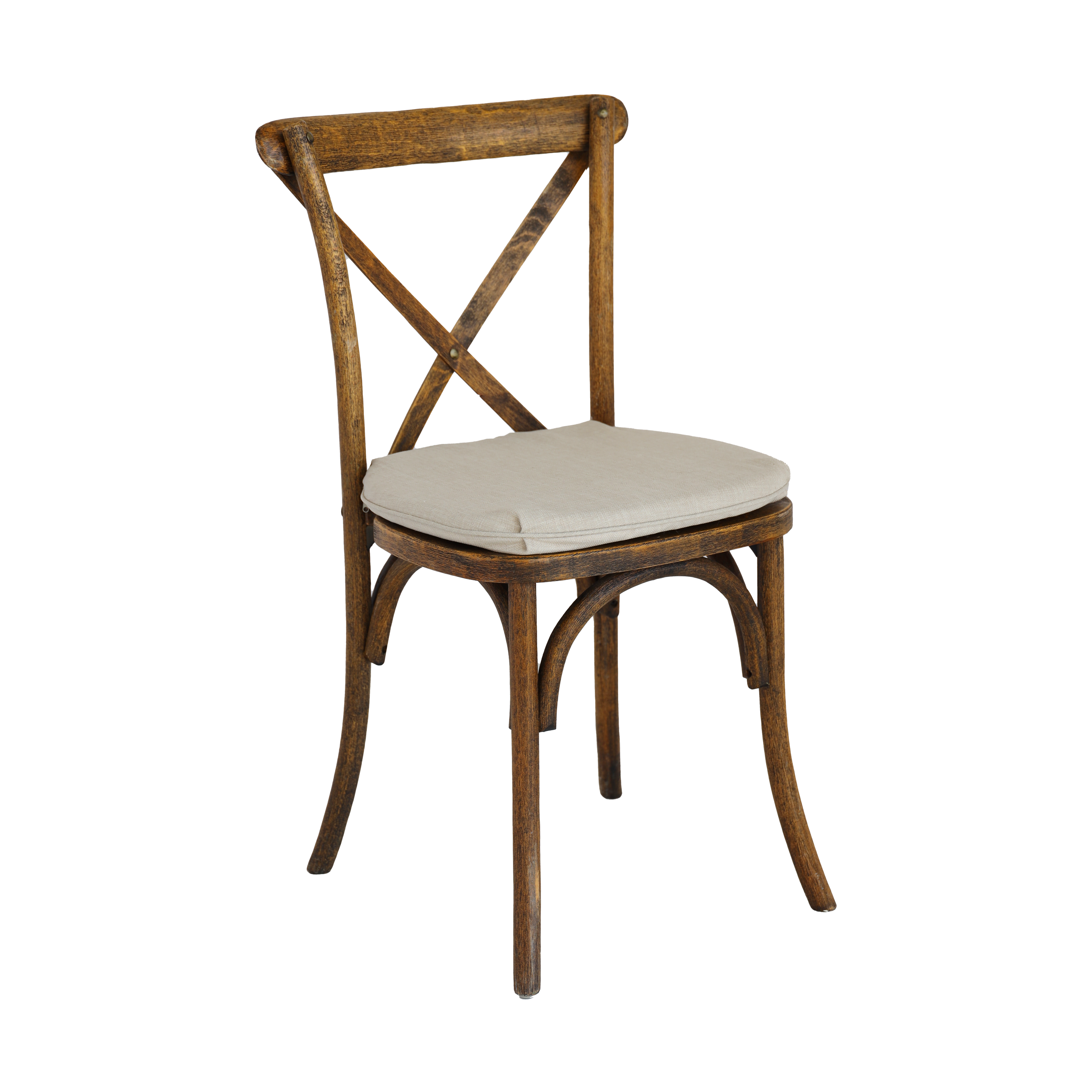 Brown X-Back Chair