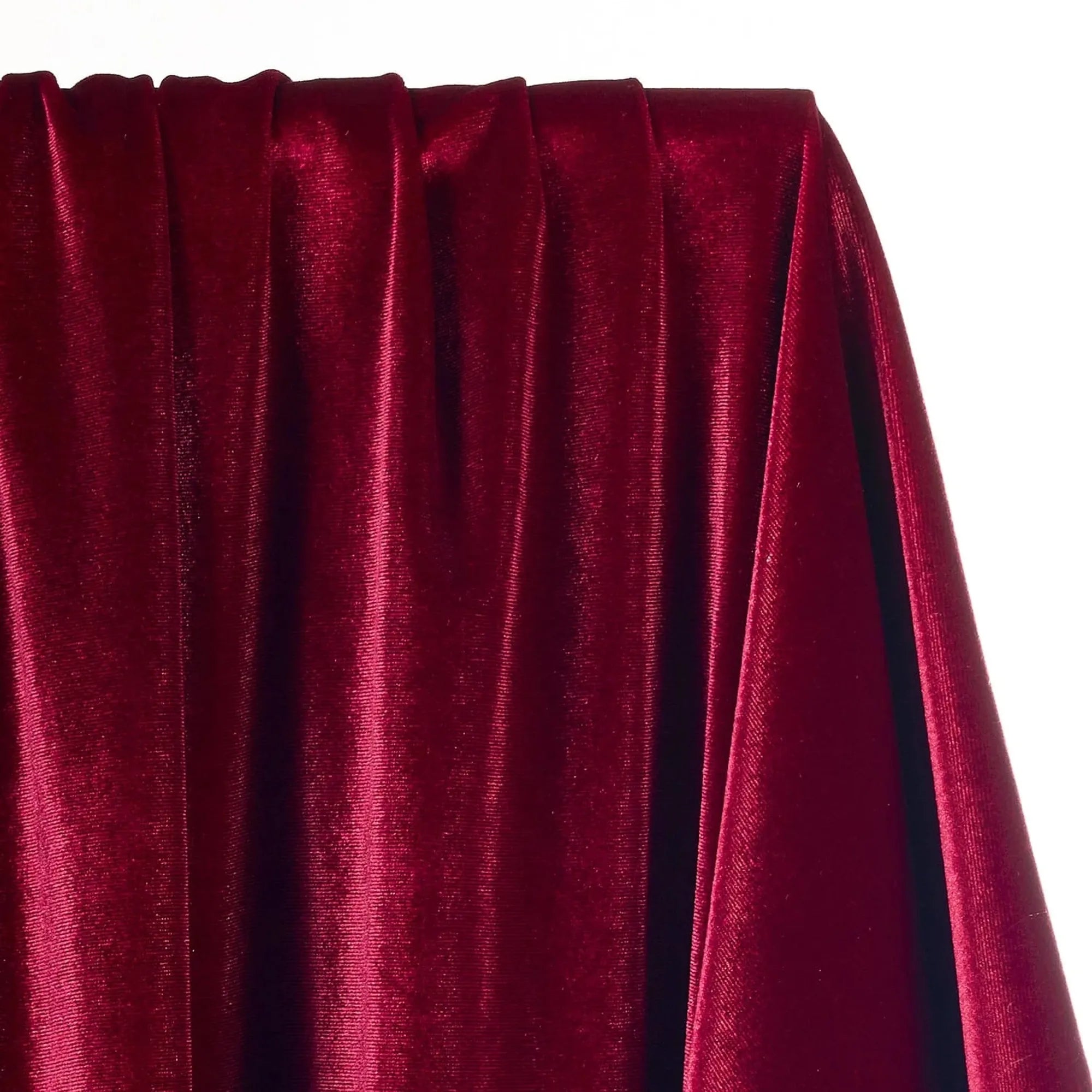 Burgandy Velvet Fabric