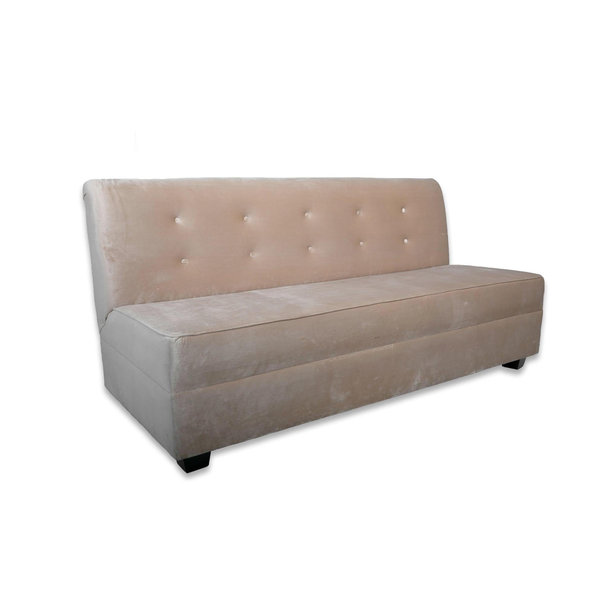 Champagne Velvet Havana Sofa
