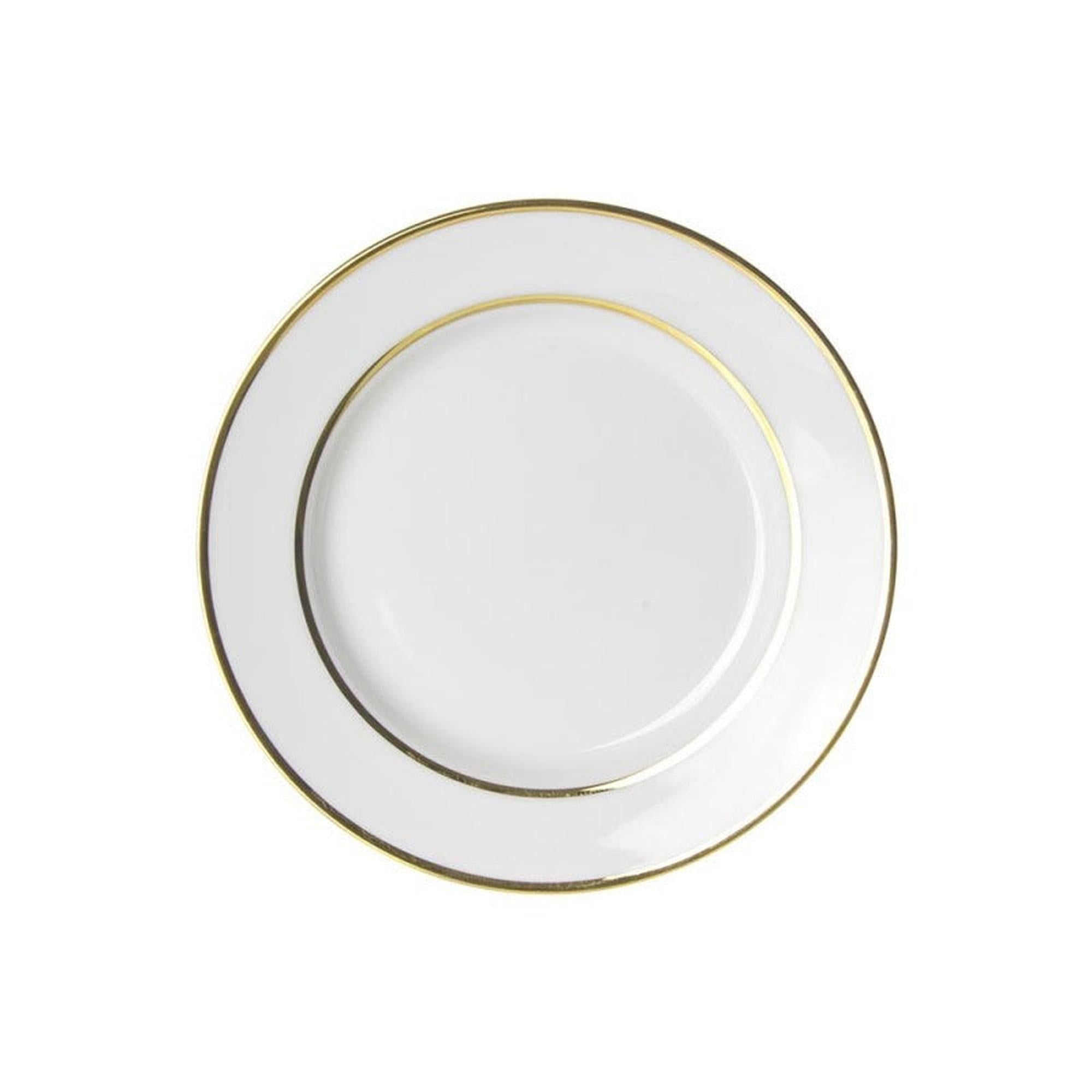 Double Gold Rim Dessert Plate (7.5″)