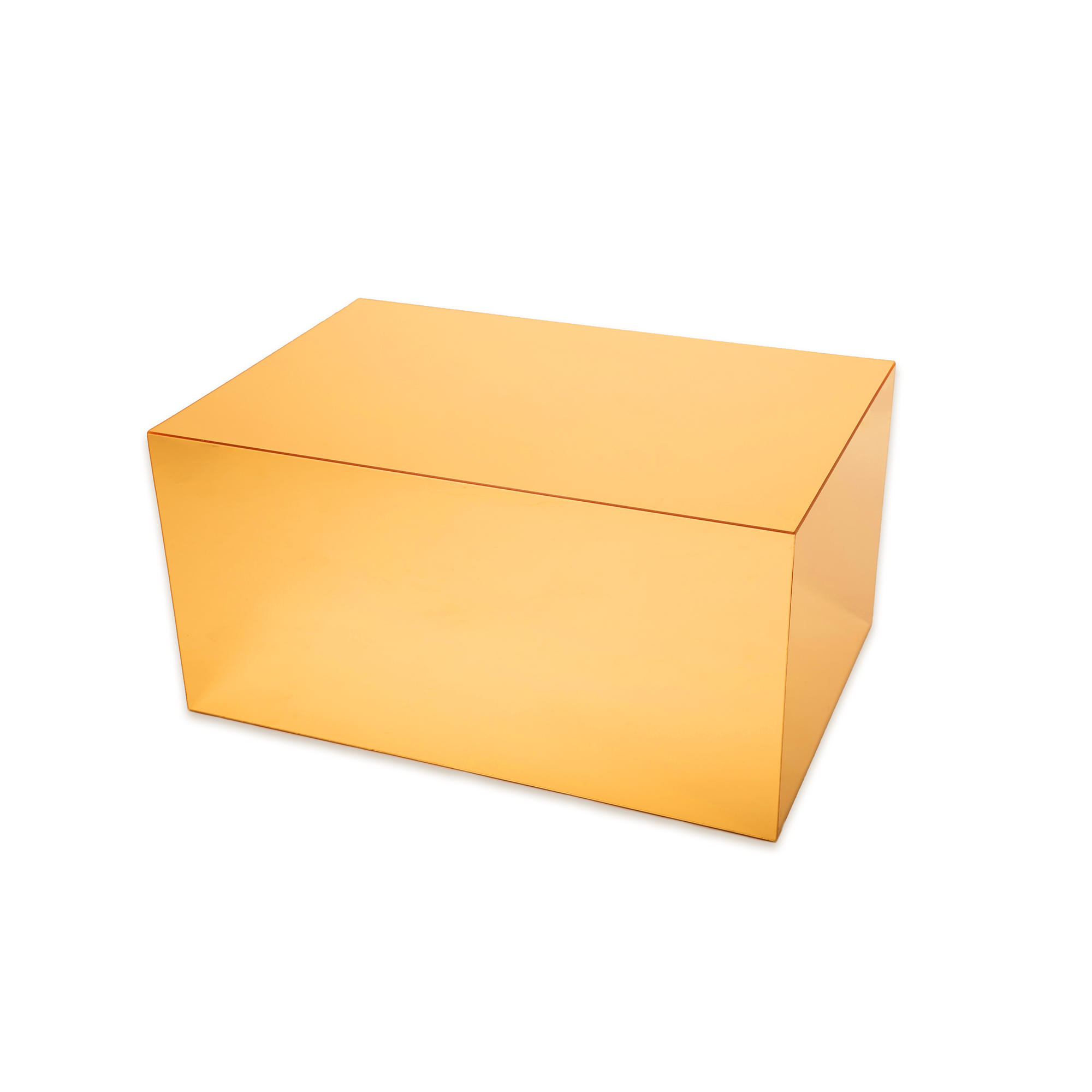 Gold Plexiglass Coffee Table