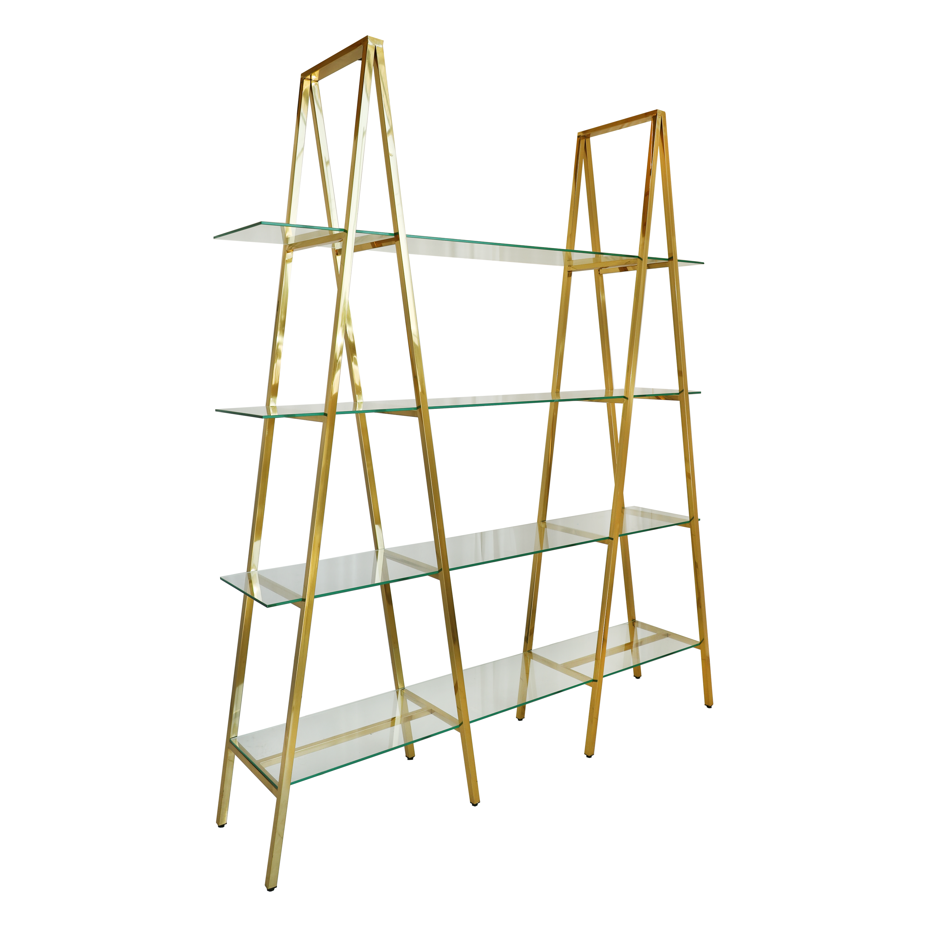 Gold Tower Glass Shelf