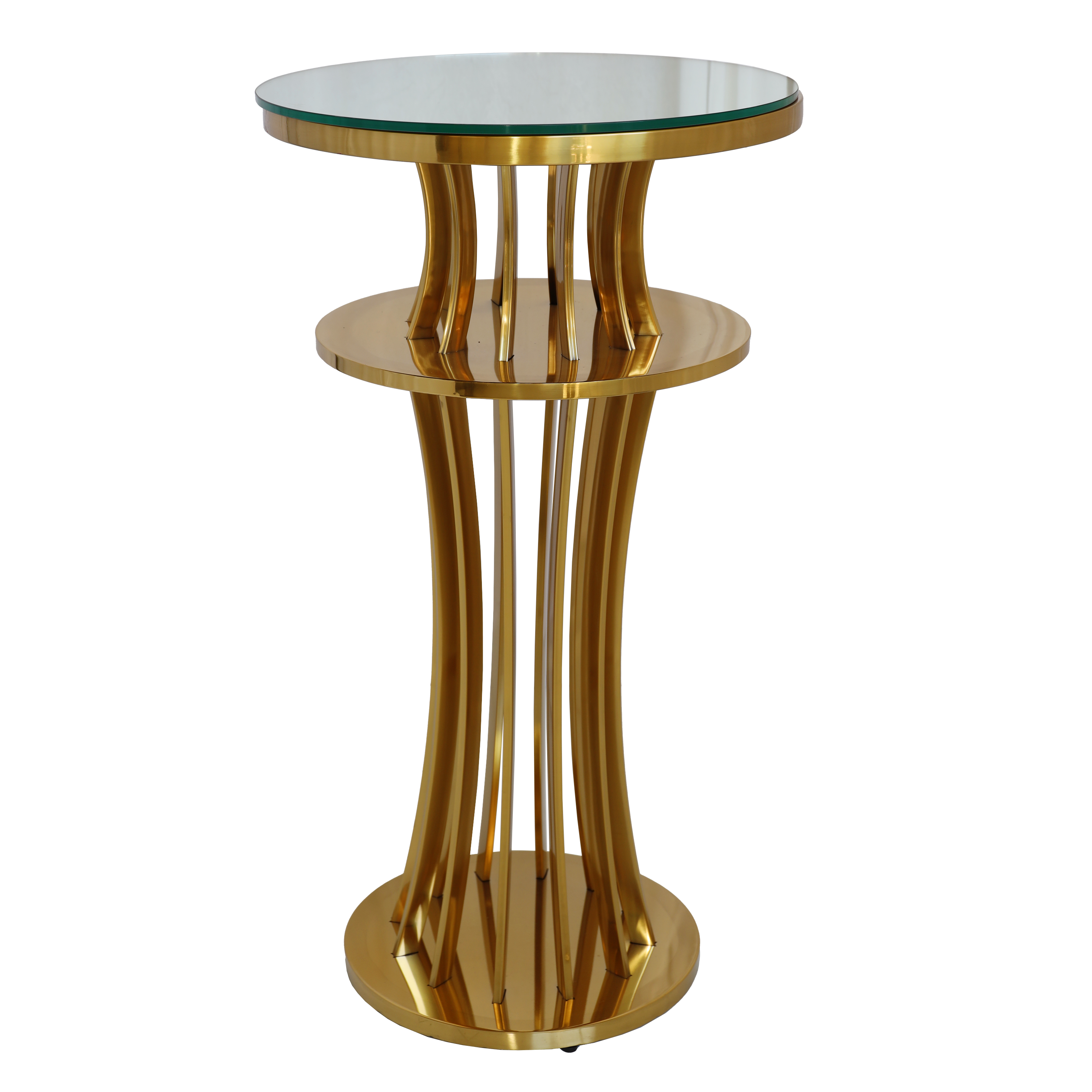 Gold Apex High Cocktail Table