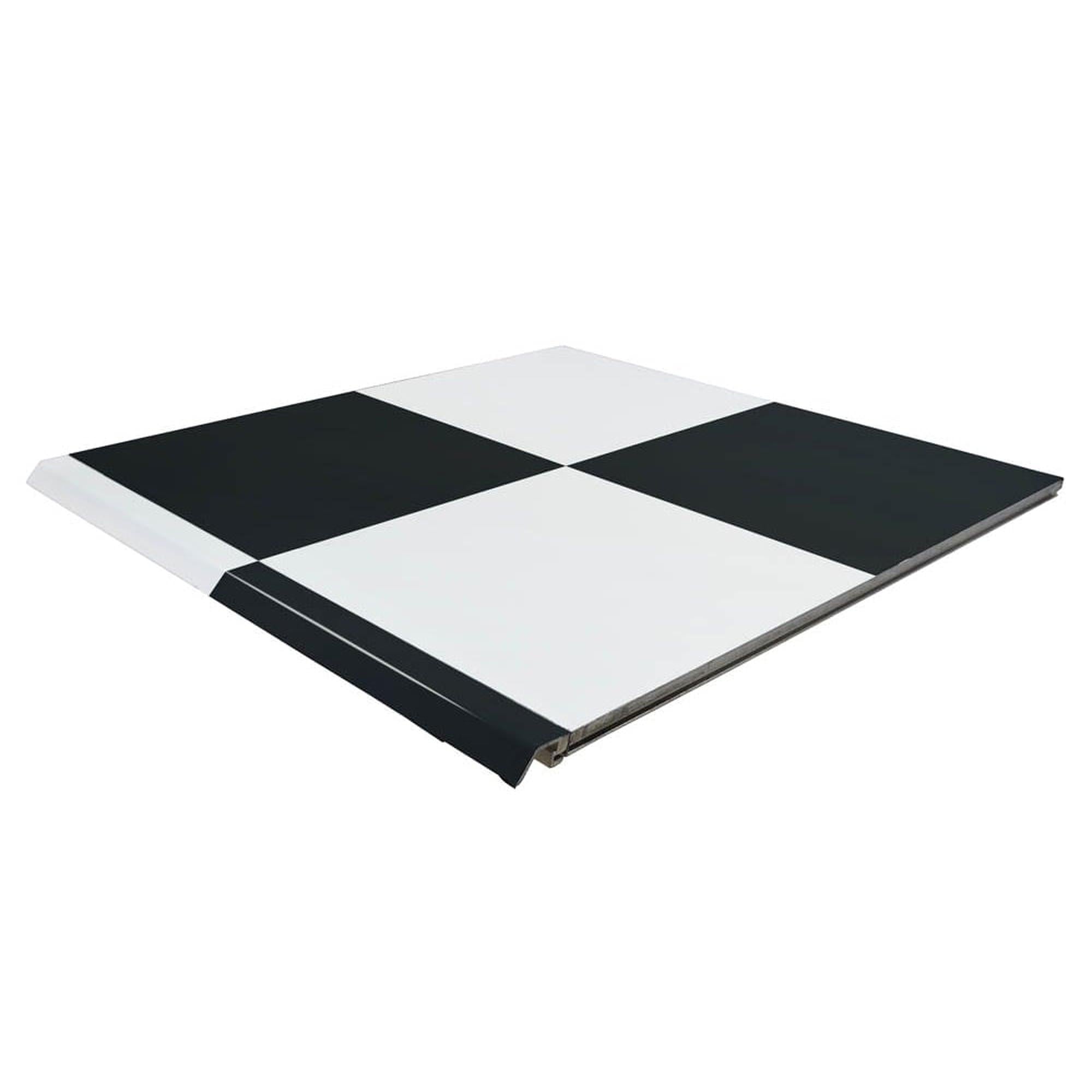 High Gloss Black & White Checkers Seamless Dance Floor