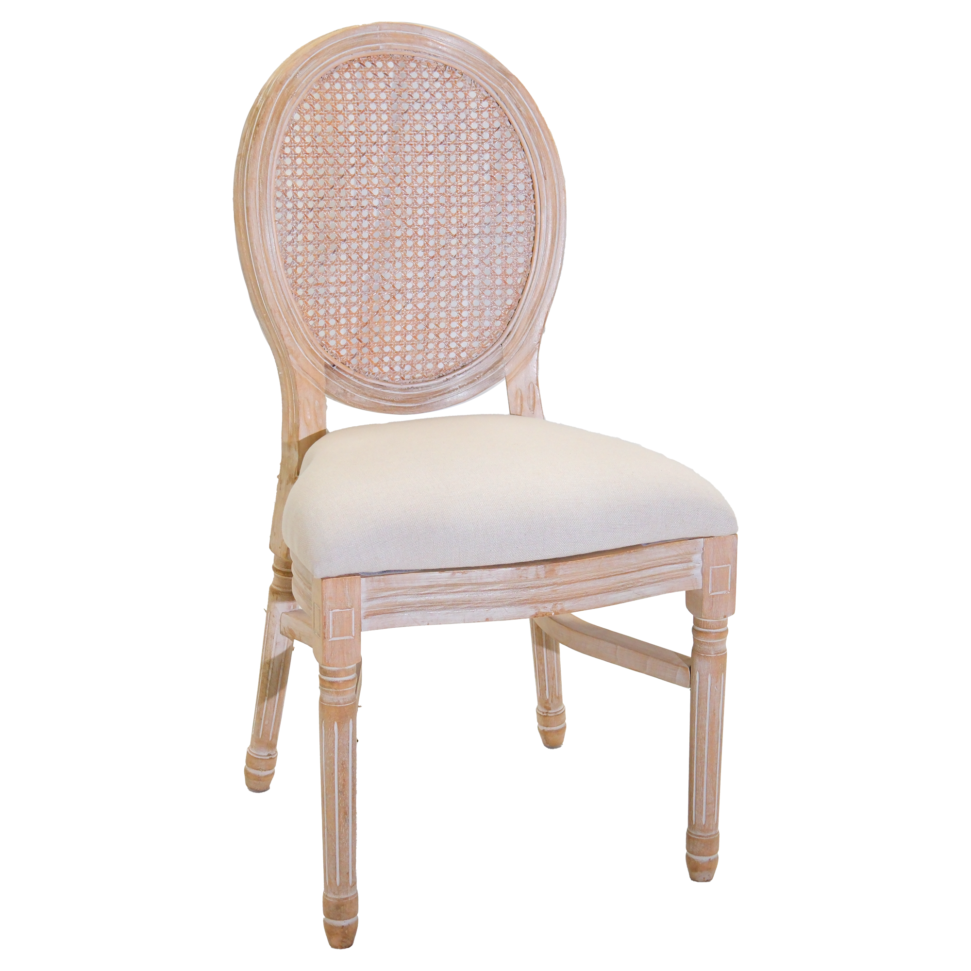 Light Louis Chair w/ Light Padded Seat