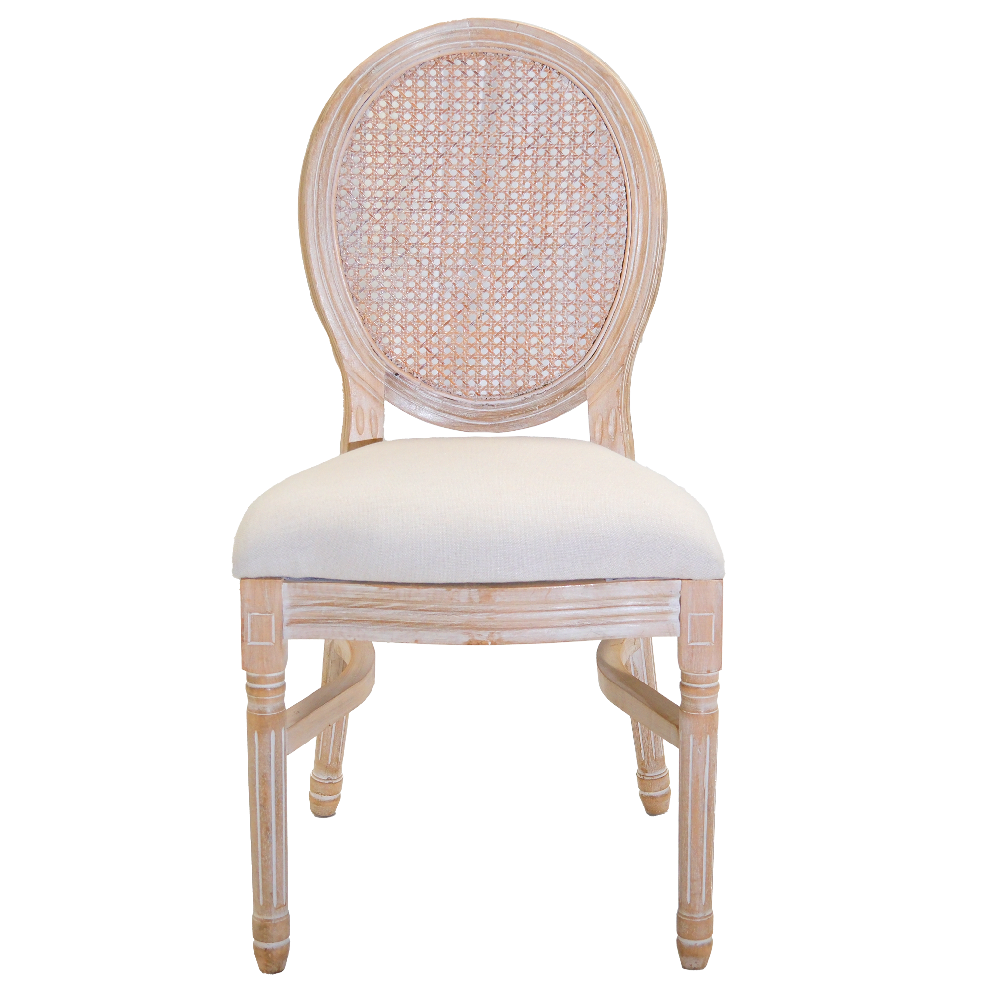 Light Louis Chair w/ Light Padded Seat