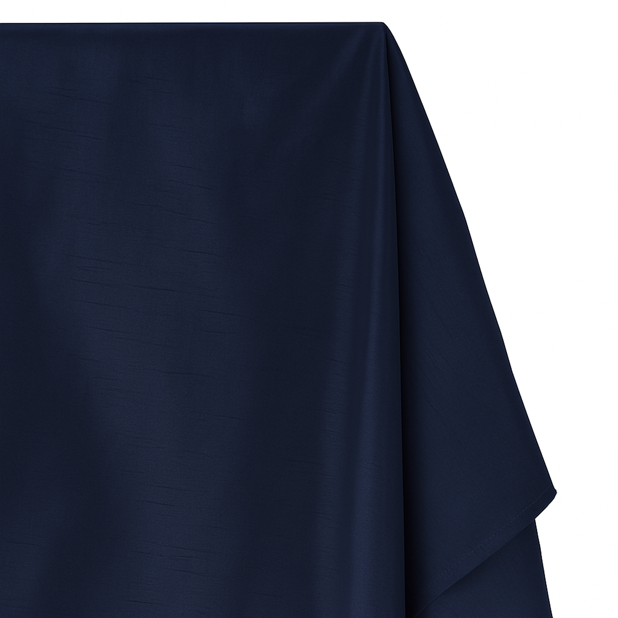 Midnight Blue Shantung Fabric