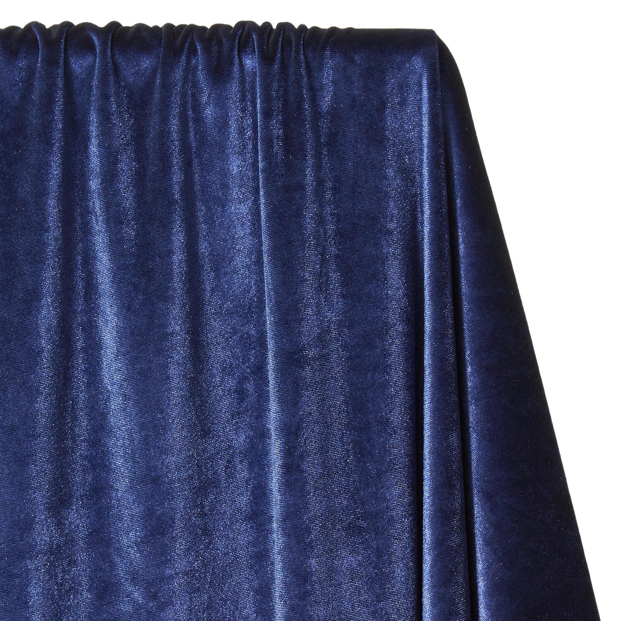 Navy Blue Velvet Fabric