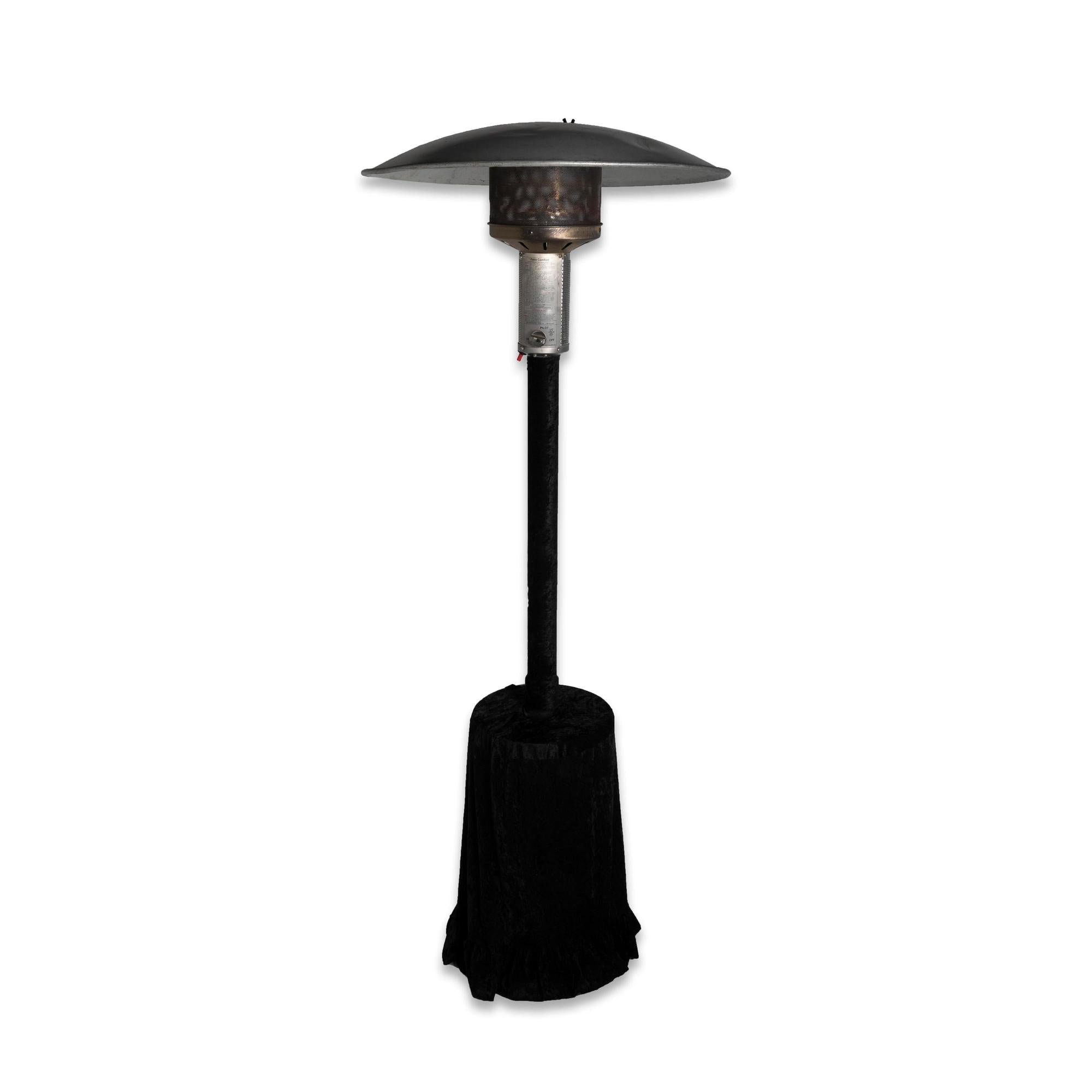 Outdoor Gas Heater w/ Black Velvet Cover