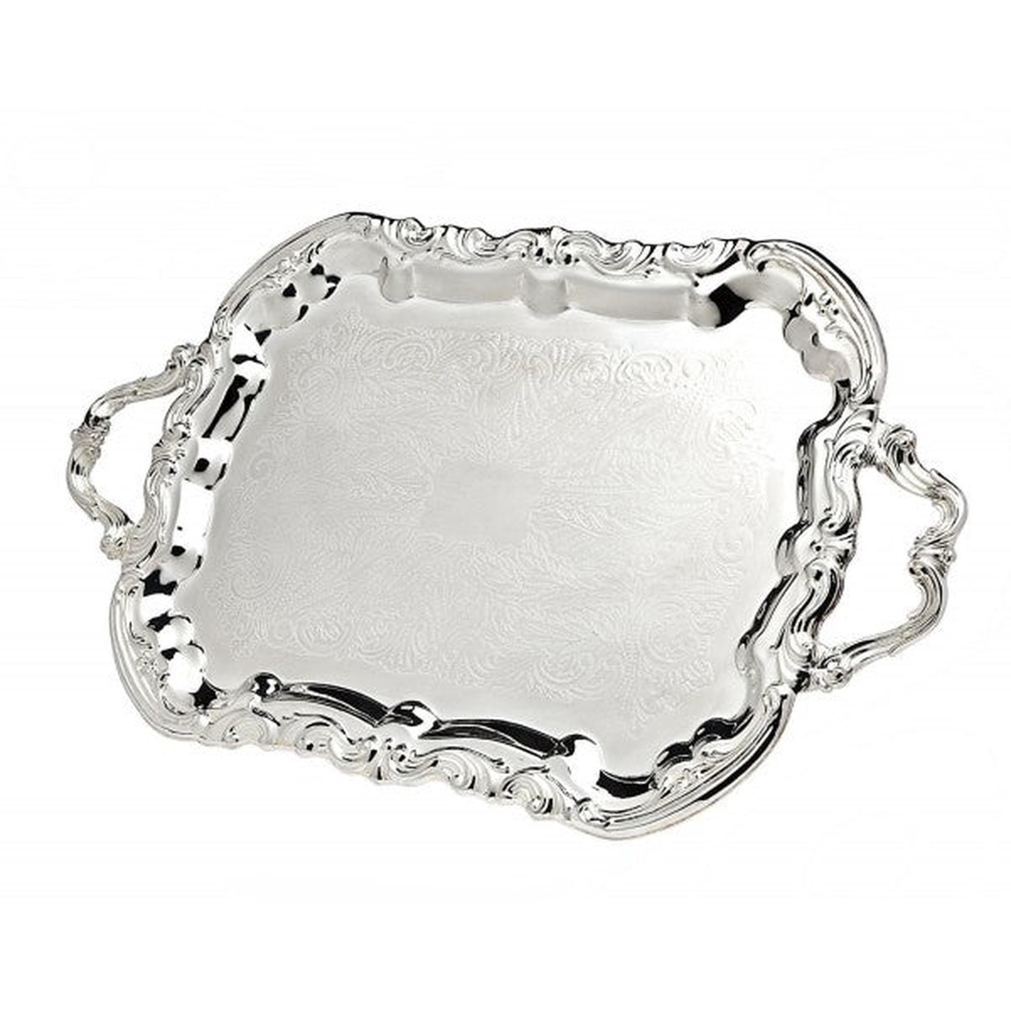 13″ Rectangular Silver Tray