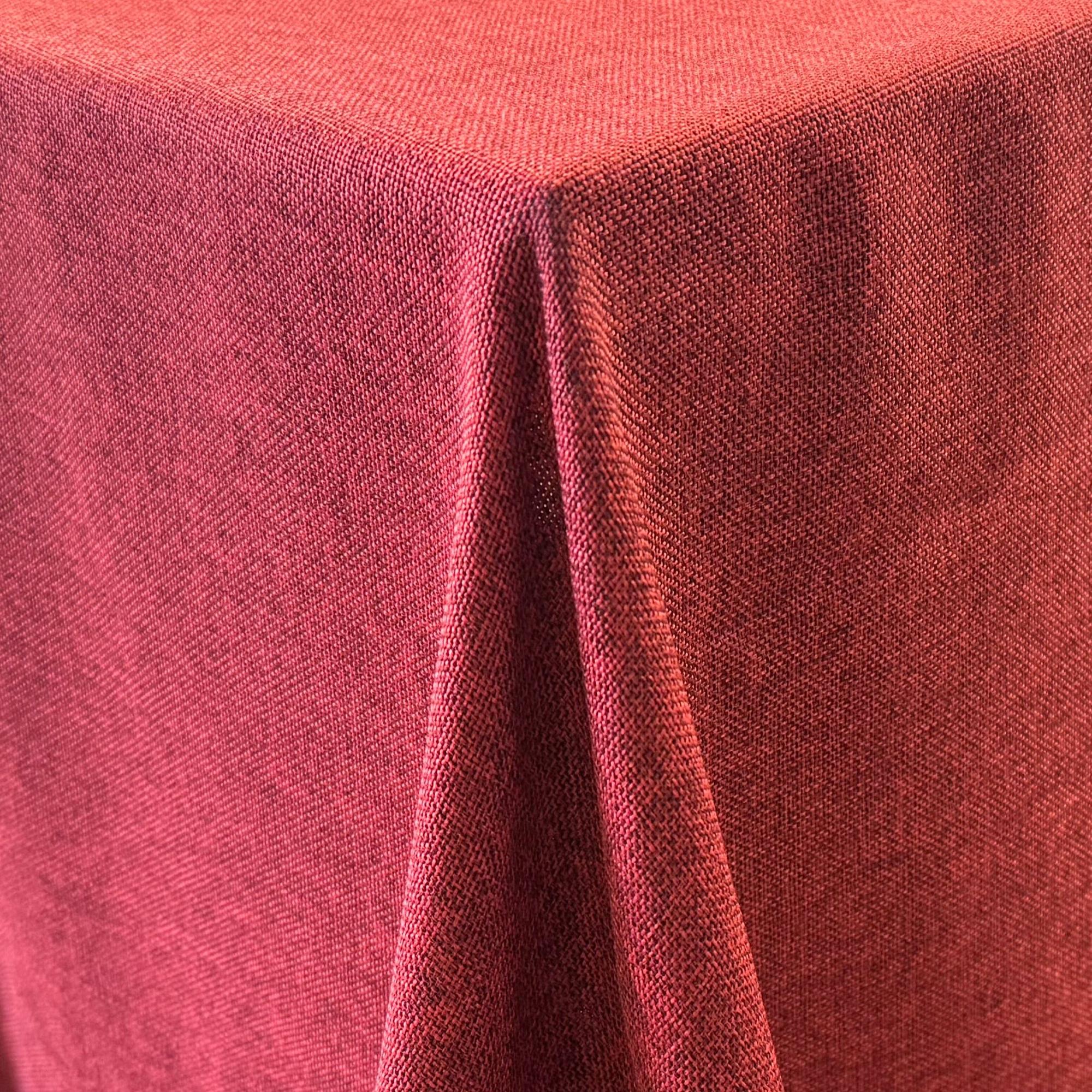 Red Burlap Fabric