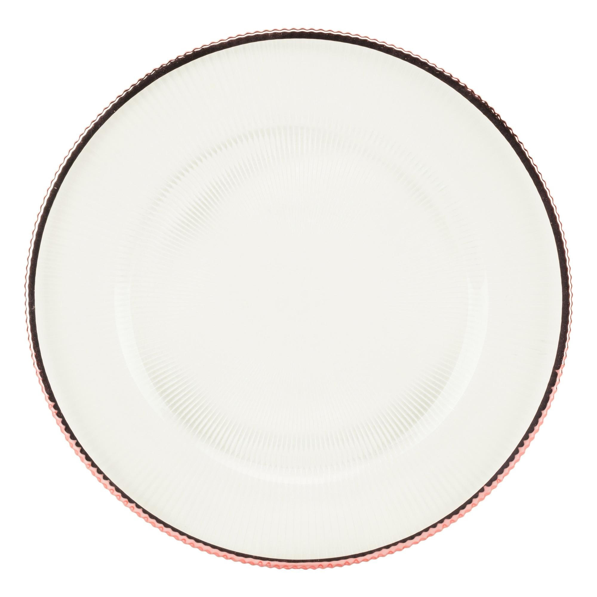 Regal Rose Gold Rim Charger Plate