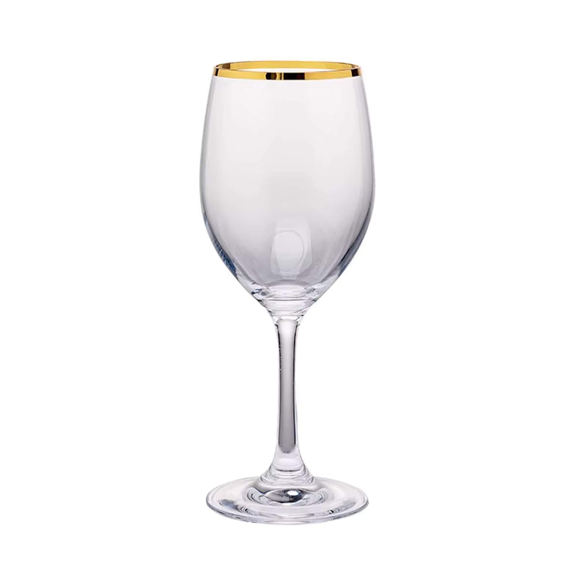 Gold Rim Wine Glass