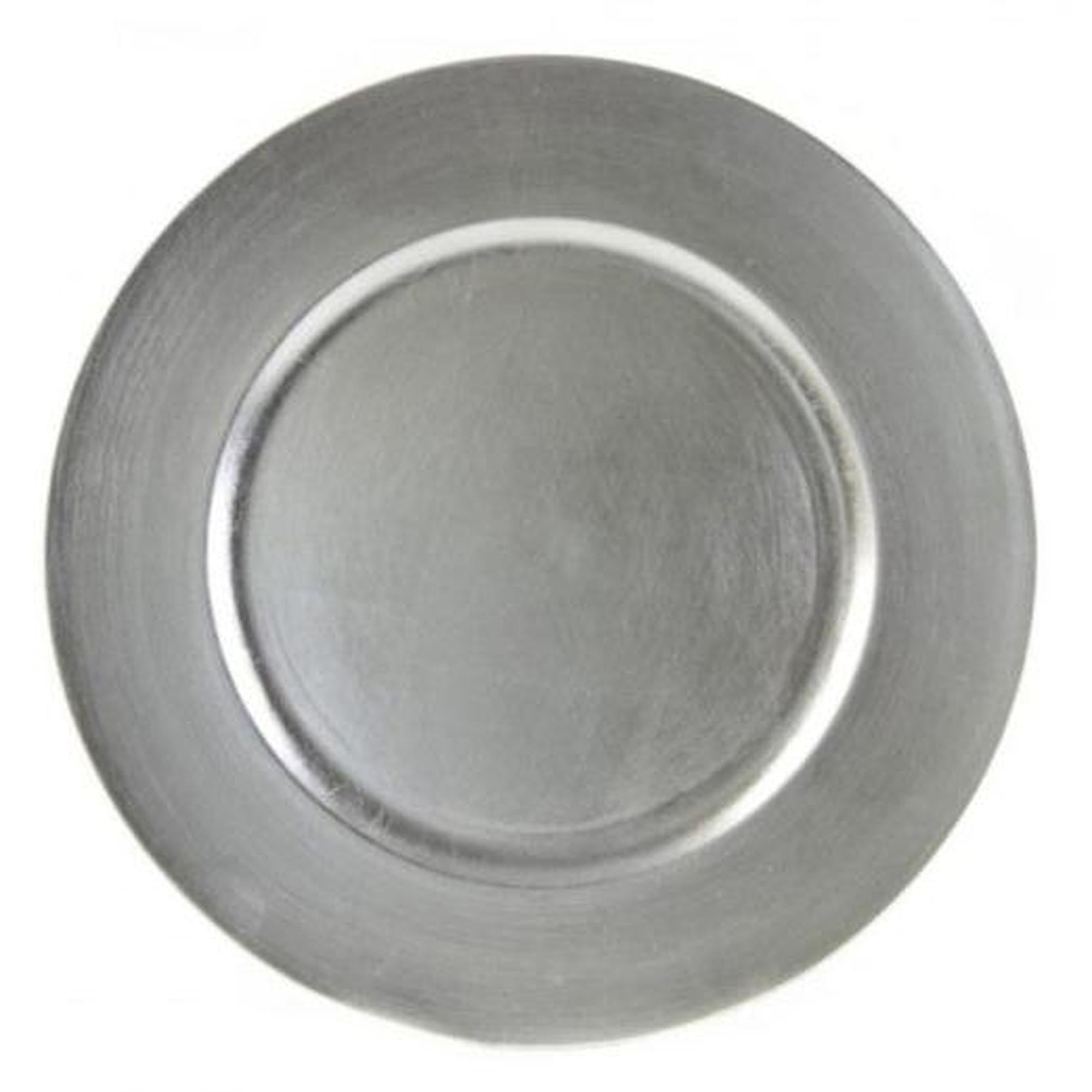 Silver Lacquer Charger Plate