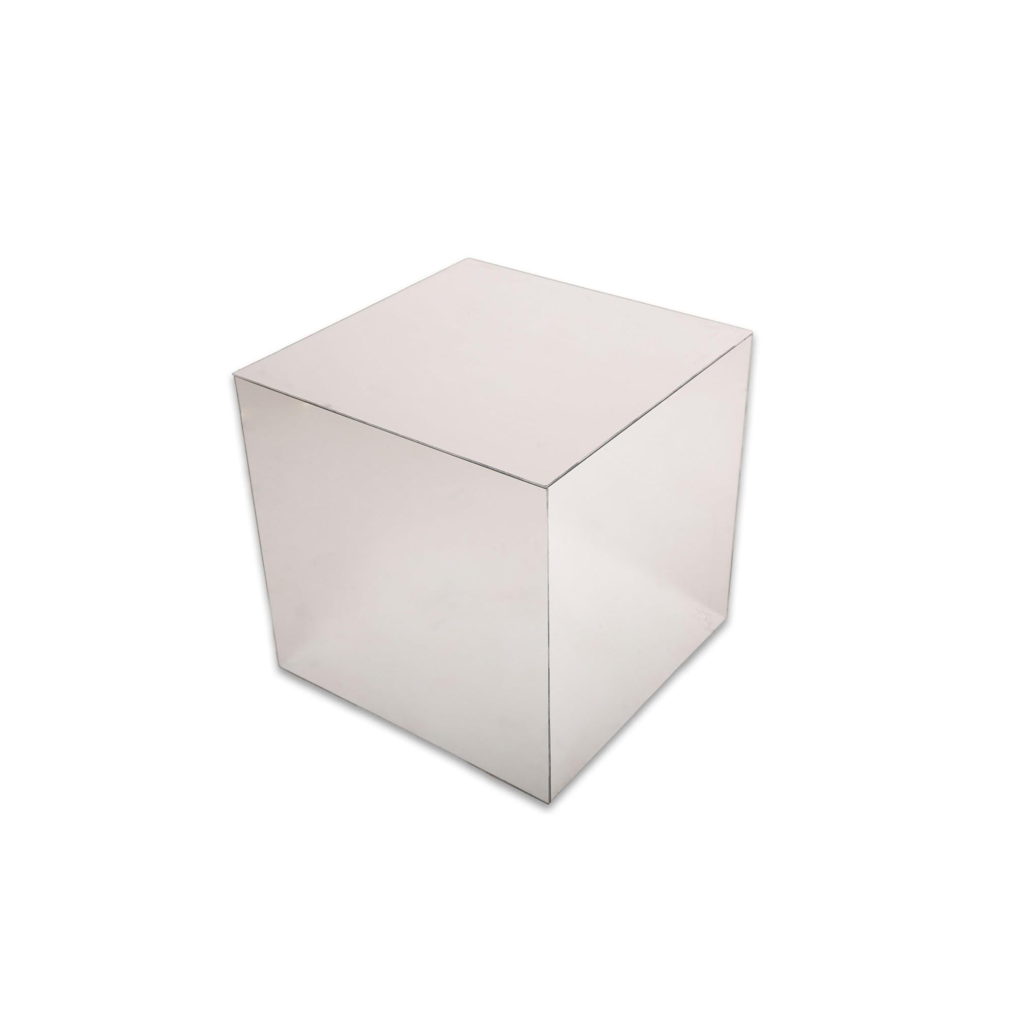 Silver Plexiglass Side Table