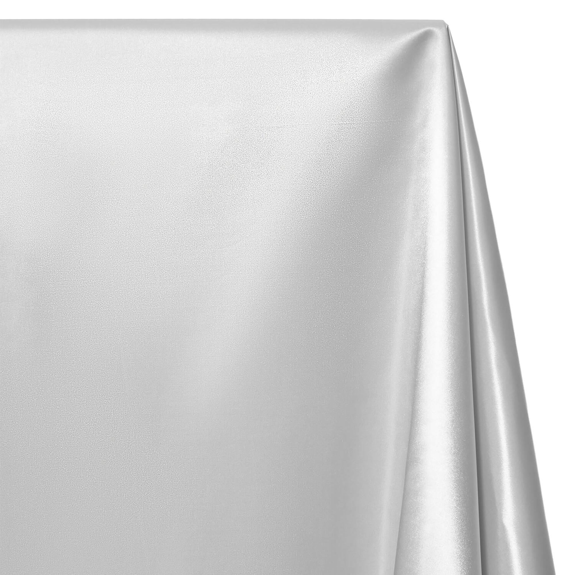 Silver Satin Fabric