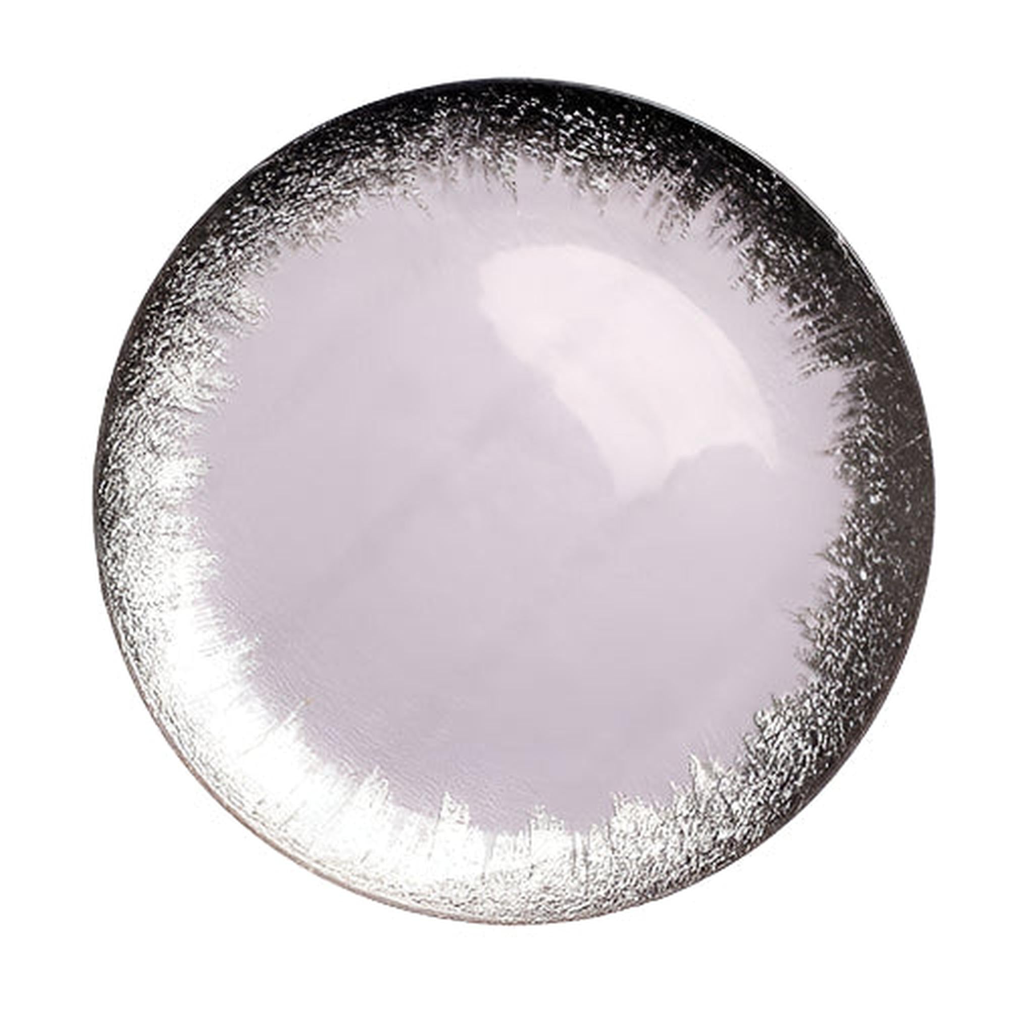 Silver Solaris Glass Charger Plate