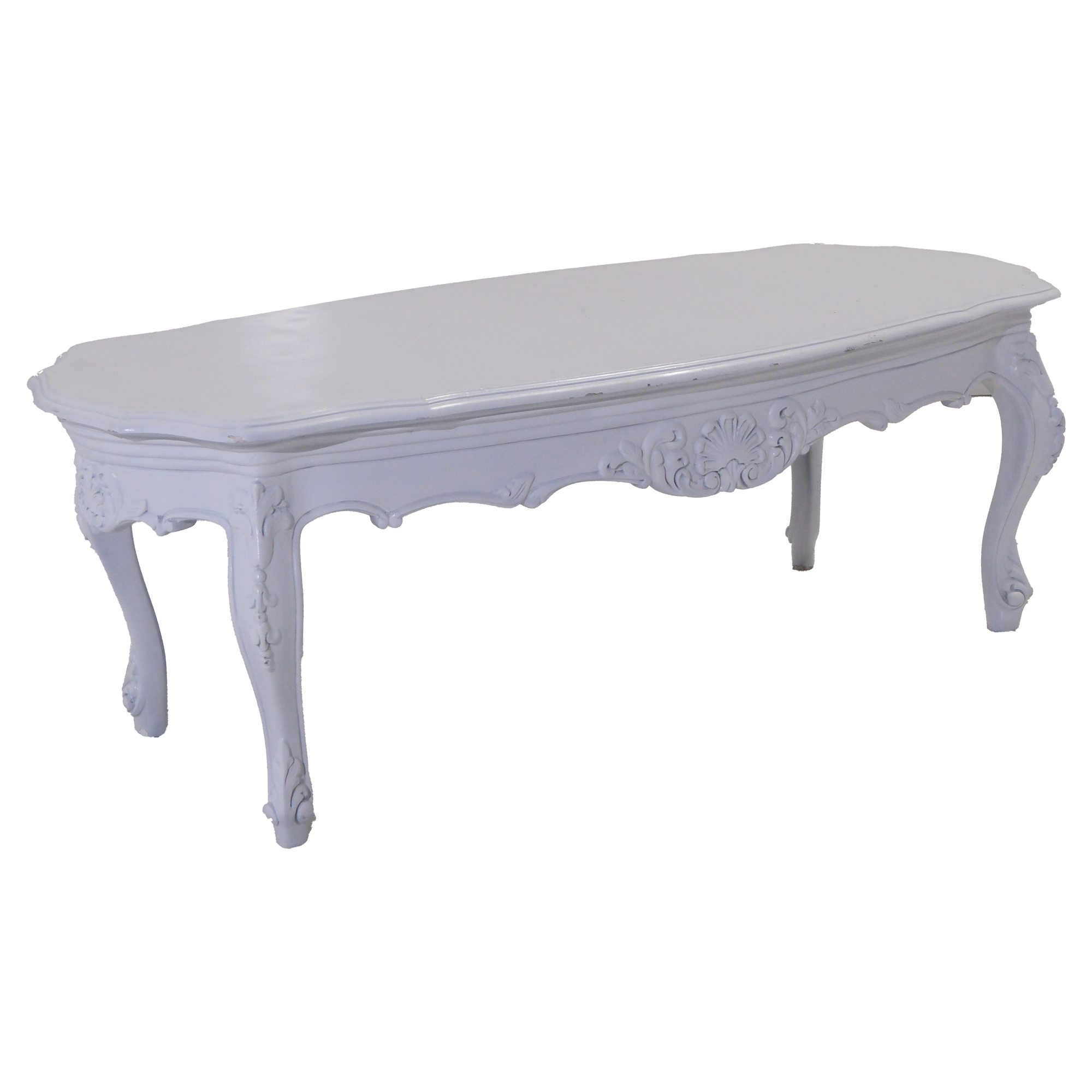 Victoria White Wood Coffee Table