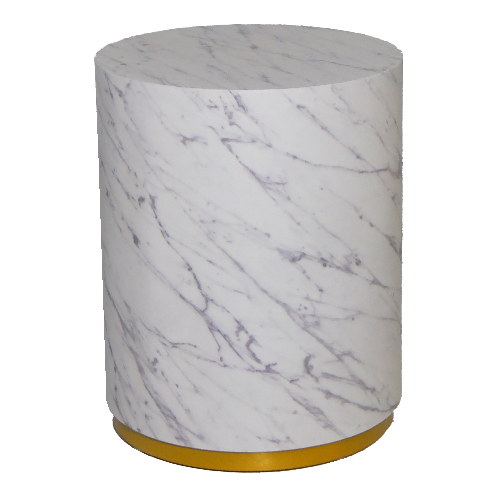 White Marble Round Side Table