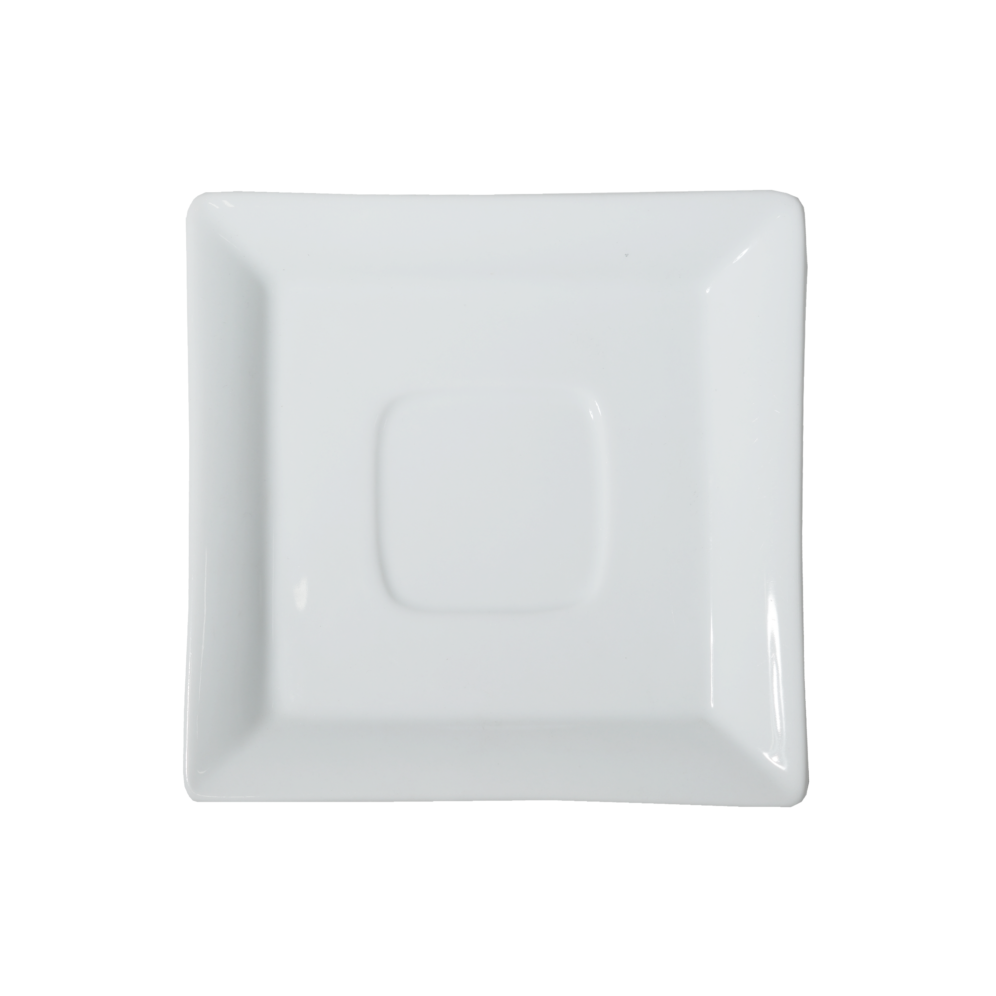 White Square Coffee Saucer (5.5″)