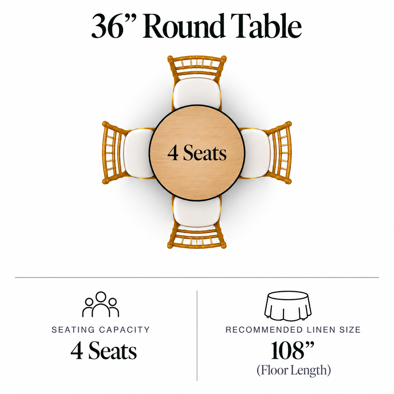 36″ Round Table