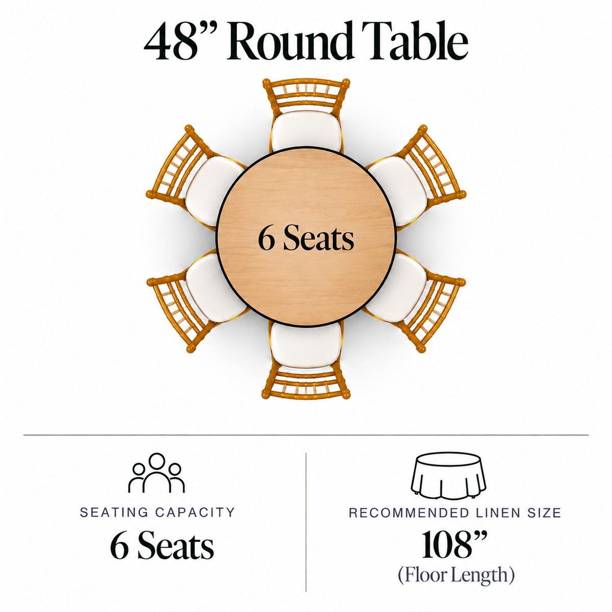 48″ Round Table