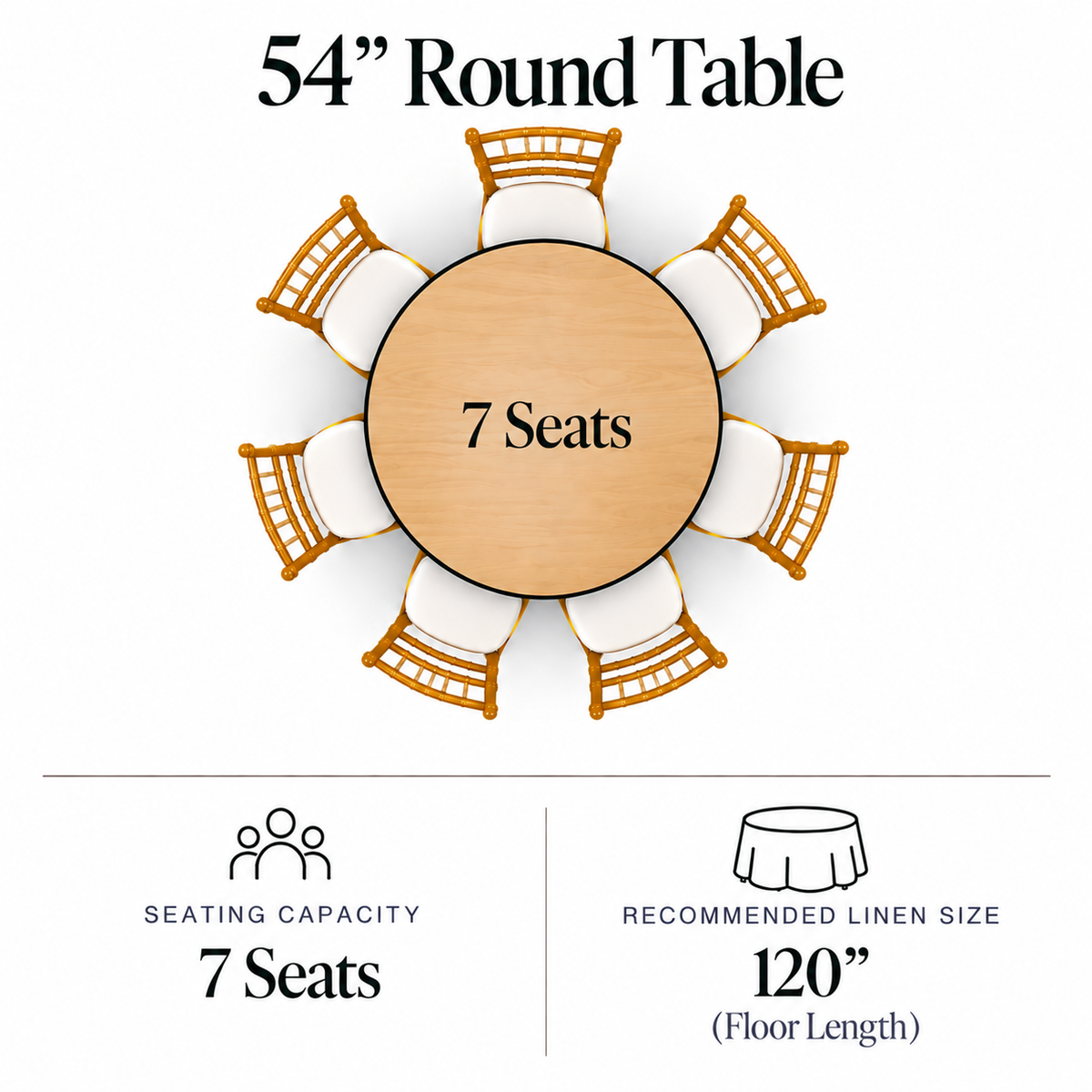 54″ Round Table